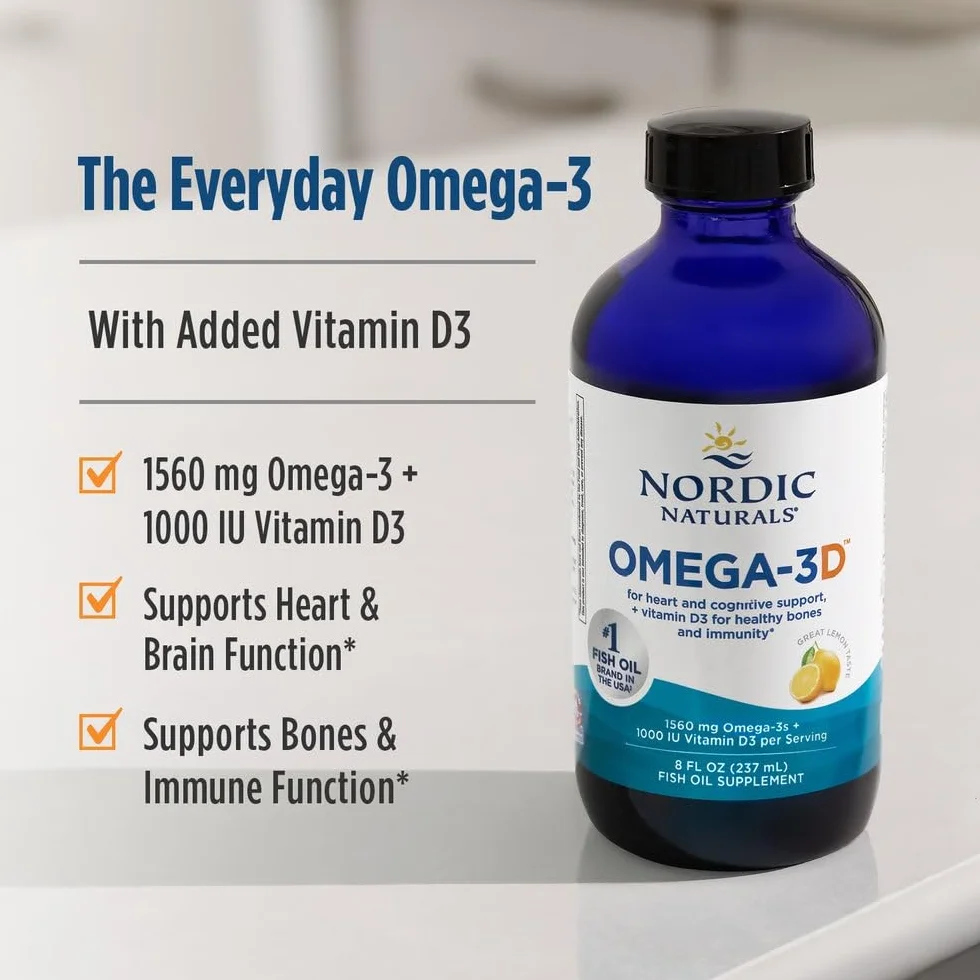 Nordic Naturals Omega 3 Olio Di Pesce Limone 1560 mg 237 ml