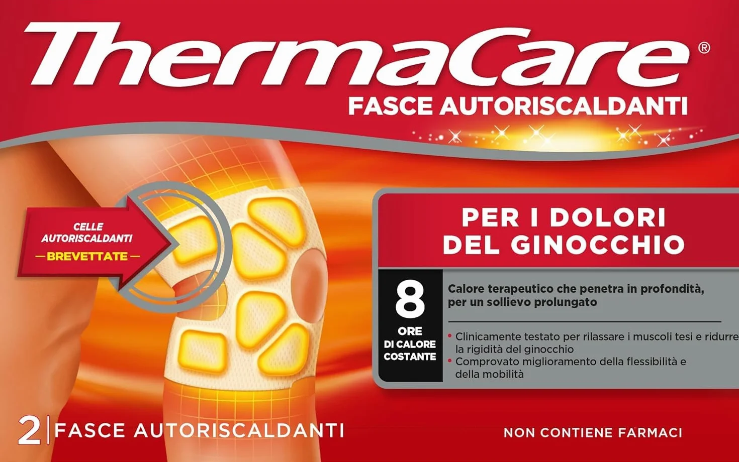 ThermaCare Ginocchio, 2 fasce