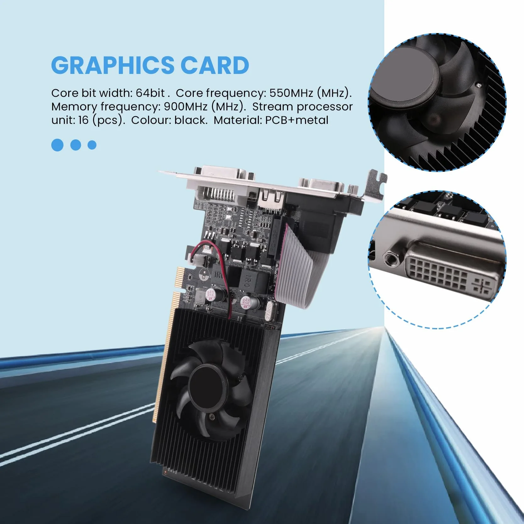 GT210 1GB Schede Grafiche Scheda Video Un 64 Bit per GPU Giochi per PC -I Compatibile VGA Scheda Grafica Un Doppio Schermo Utilizzata