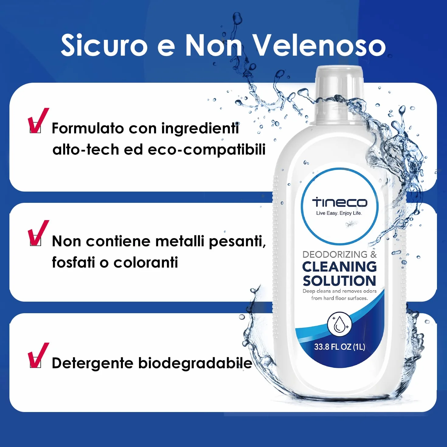Tineco Detergente per pavimenti iFloor Y2 iFloor 5 FLOOR ONE S5 S6 S7 S9 Artist Stretch Serie 1L