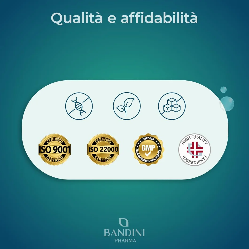 Bandini NAC N-Acetil-Cisteina 600mg 90 Compresse integratore sostiene difese immunitarie precursore glutatione vegano