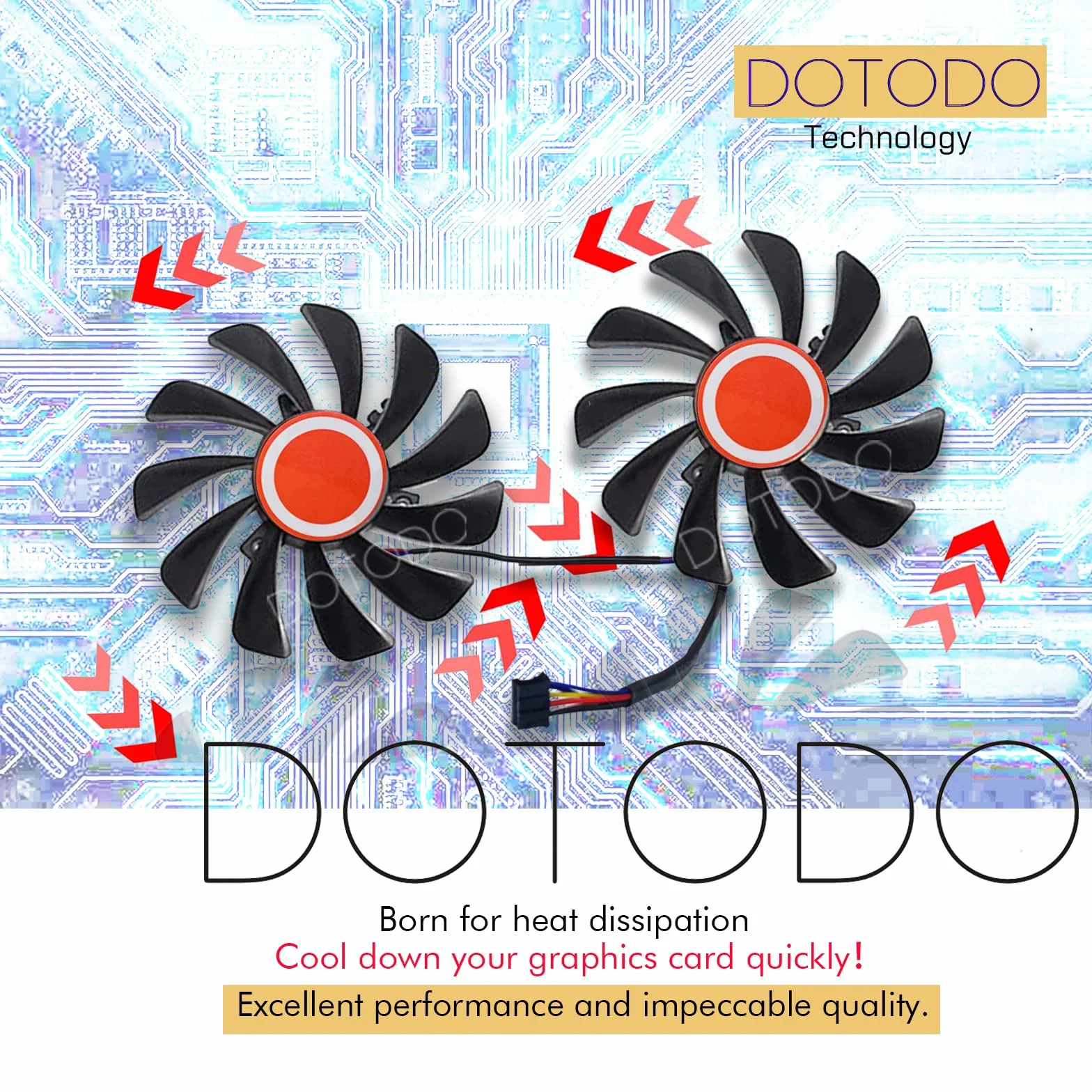 2 pz/set 95 MM 4pin FDC10U12S9-C CF1010U12S CF9010H12S Scheda Grafica Ventole GPU Cooler per XFX RX 570 RX 580 RX 590 Scheda Grafica Raffreddamento