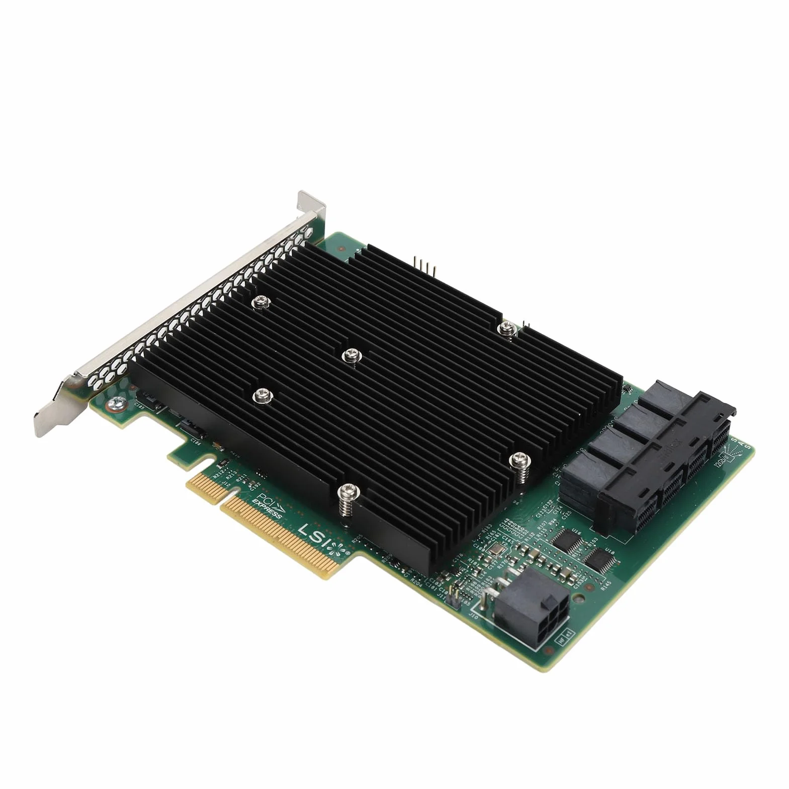 Scheda HBA Controller LSI SAS 9300-16I a 16 Porte con Slot PCIe, SAS da 12 Gb/s, per per Linux, per SUSE, per Red Hat, per VMware, per FreeBSD