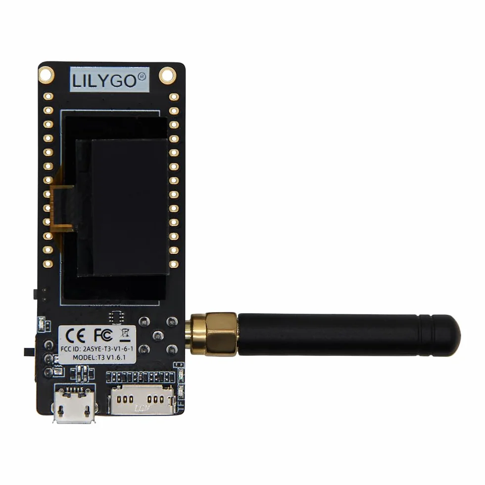 LILYGO TTGO Lora OLED 0,96 pollici scheda SD WiFi BLE scheda di sviluppo ESP32 Paxcounter modulo SMA Metri Passenger Flows