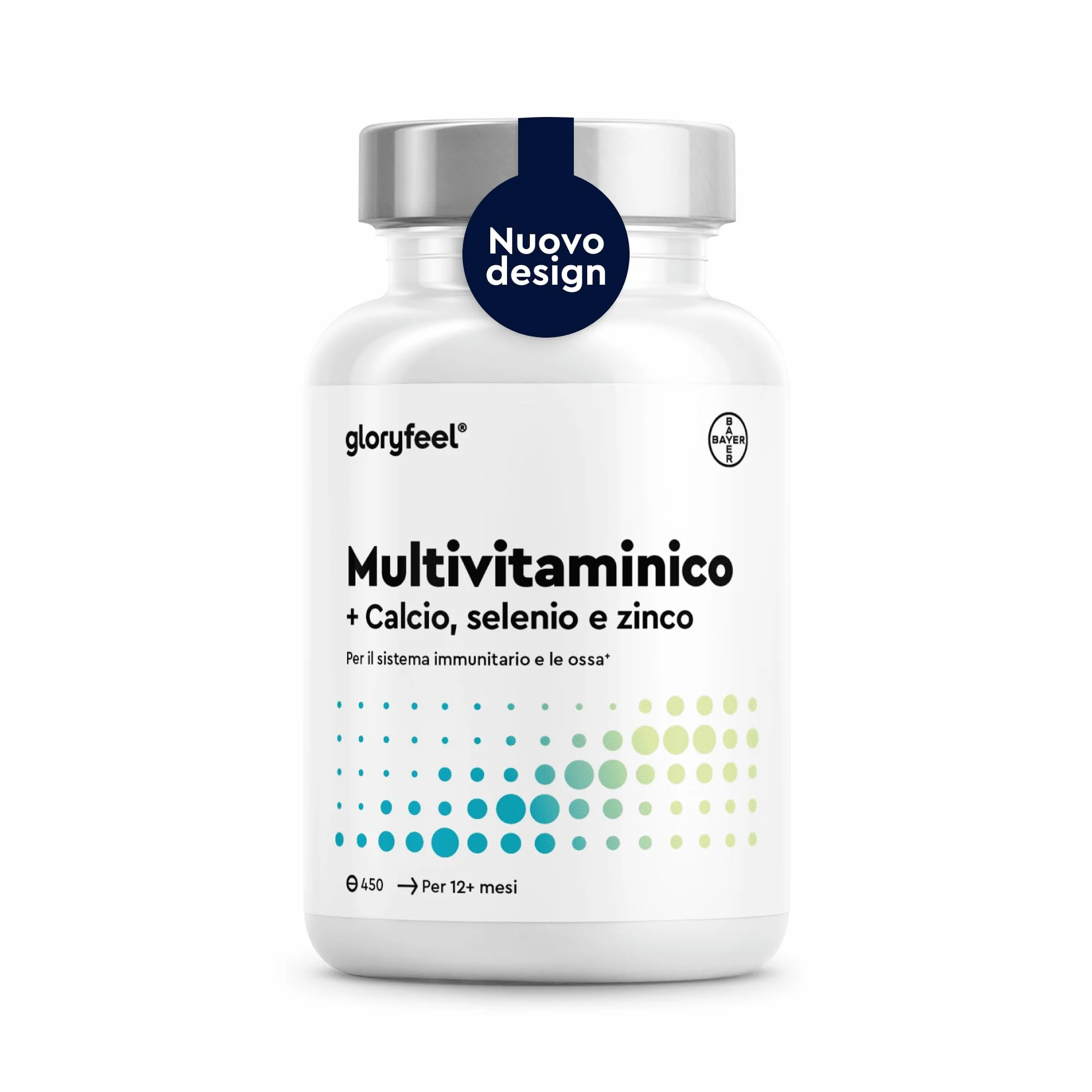 Multivitaminico Completo 450 Compresse Integratore Vitamine Minerali A B C D3 E Calcio Zinco Selenio