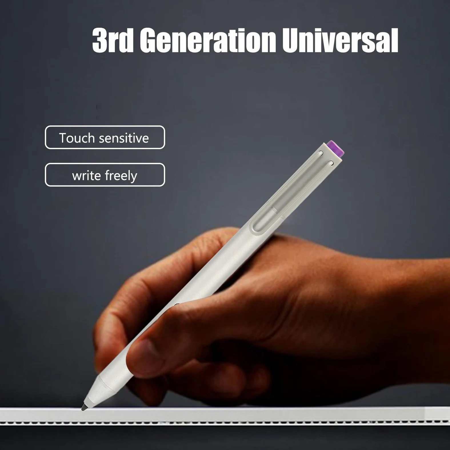 Zunate Penna Stilo, 256 Livelli di Sensibilità alla Pressione Bluetooth Penne Stilo Wireless per Touch Screen, Penna Digitale Elegante Penna Stilo per Tablet, per Pro6 5 4 3 Go Book