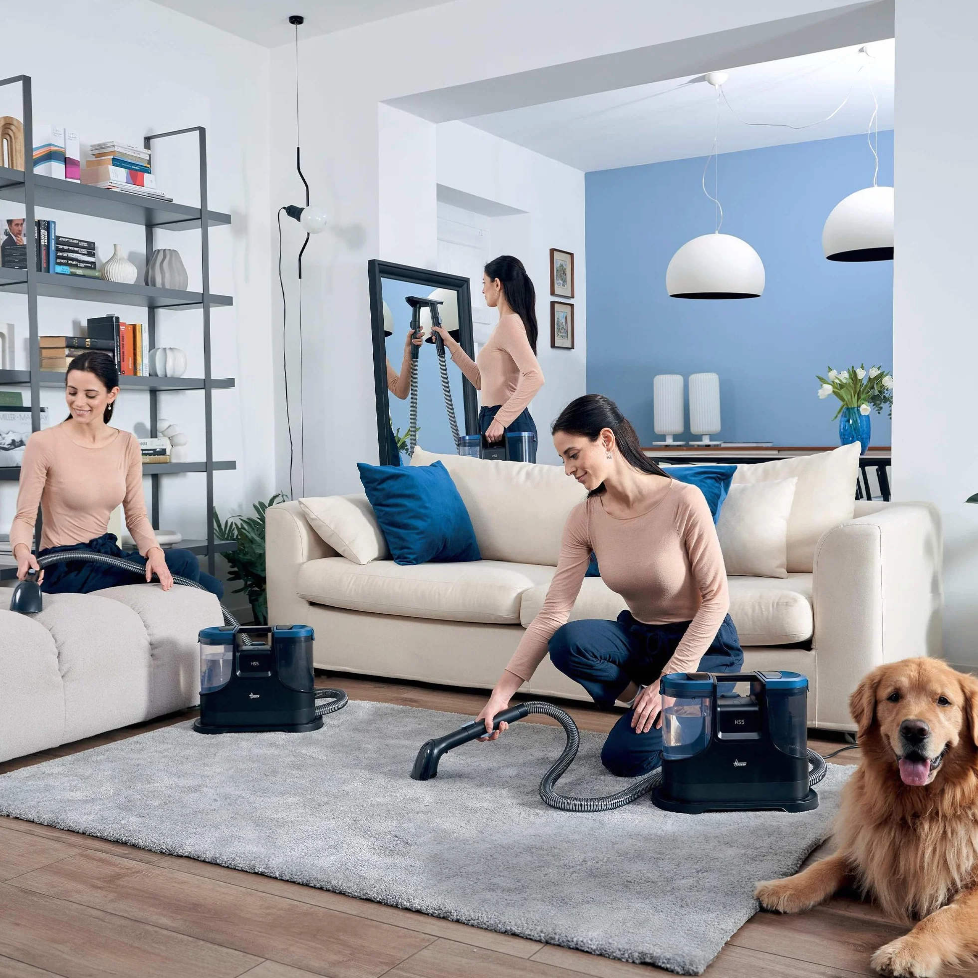 Hoover HS500 Smacchiatore e Shampoo Lava e Asciuga Tappeti 400 W