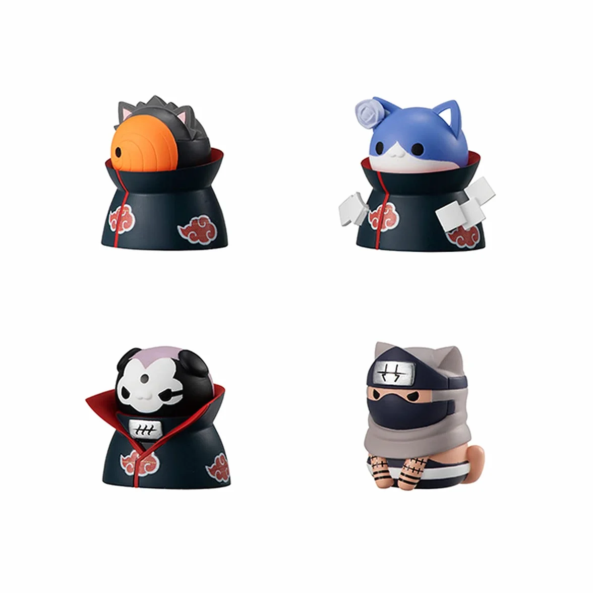 MEGAHOUSE Naruto Shippuden Mega Cat Project Trading Figures Nyaruto! Special Set 3 cm