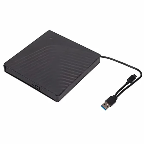 Scatola per Unità Esterna, Custodia per Unità Ottica Esterna Rimovibile, Custodia per Unità Ottica per Laptop USB3.0/USB2.0 5 Gbps, per Unità DVD RW SATA da 12,7 Mm/9,5 Mm