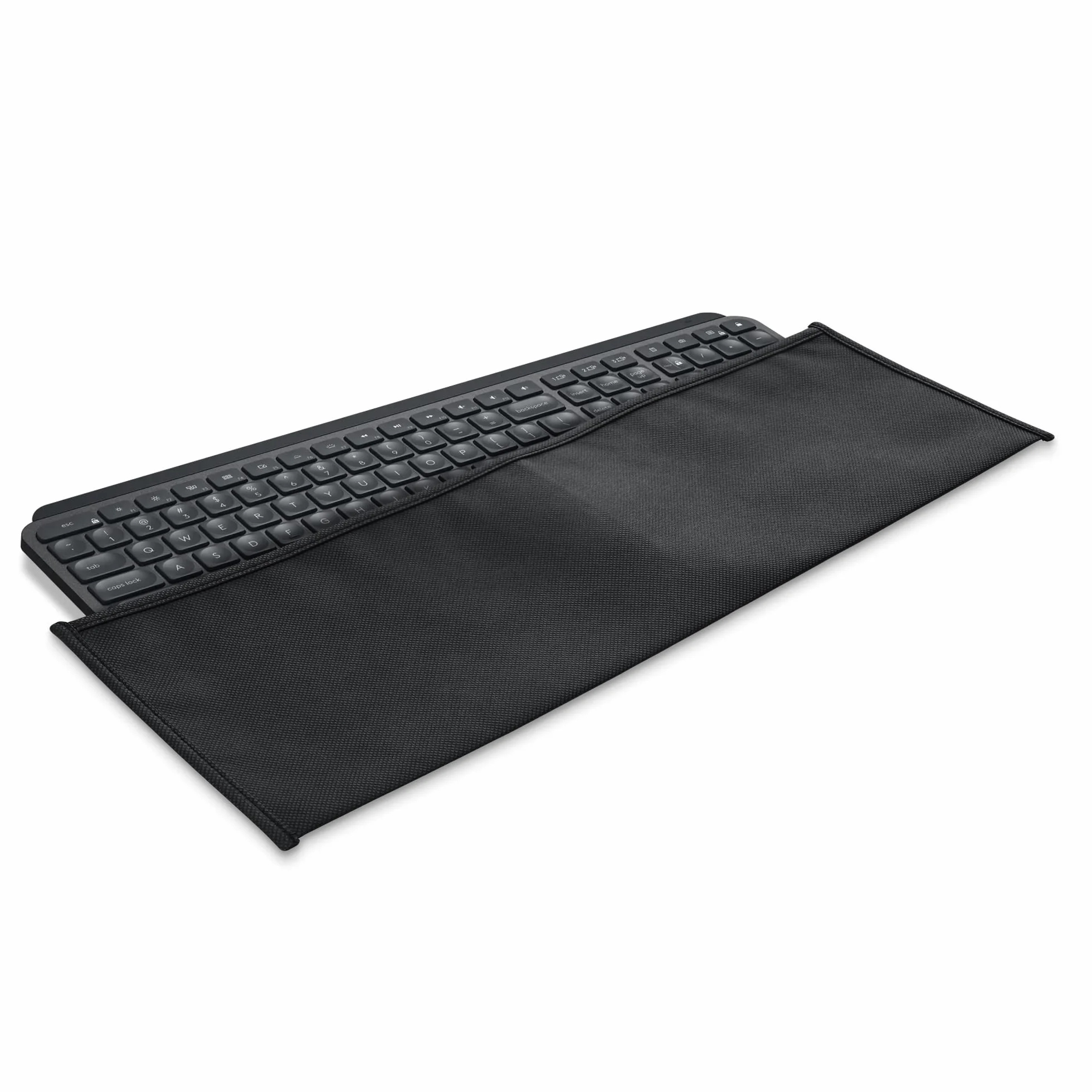 kwmobile Custodia Copritastiera compatibile con Logitech MX Keys Wireless - Protezione Antipolvere Tastiera PC - Cover Protettiva nero
