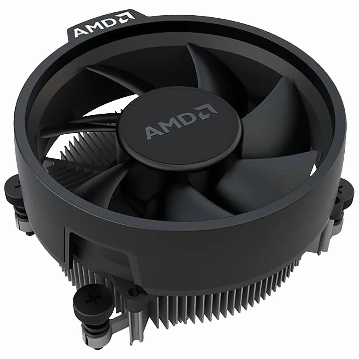 AMD - Dissipatore per CPU con connettore a 4 pin, presa Wraith Stealth AM4, in alluminio con ventola da 90 mm (slim)