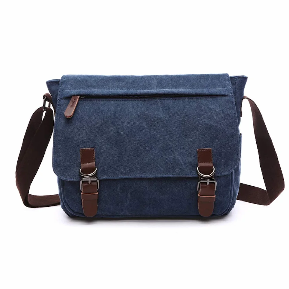 Borsa a Spalla Messaggero per Uomo Tela Laptop Cross-corpo Ventiquattrore Cartella