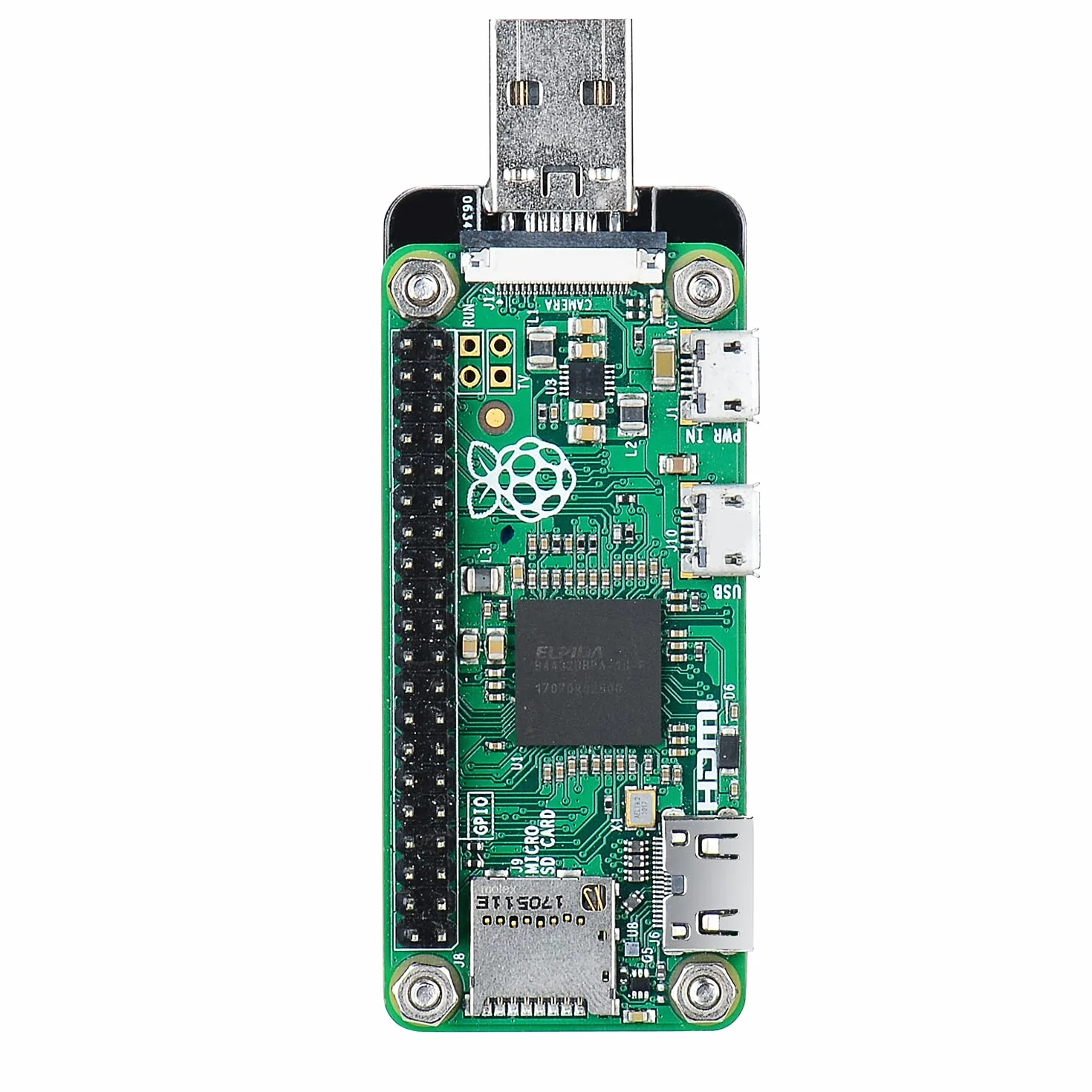 GeeekPi - Scheda di espansione USB Dongle con custodia per Raspberry Pi Zero/Zero W, sia anteriore che posteriore può essere inserito