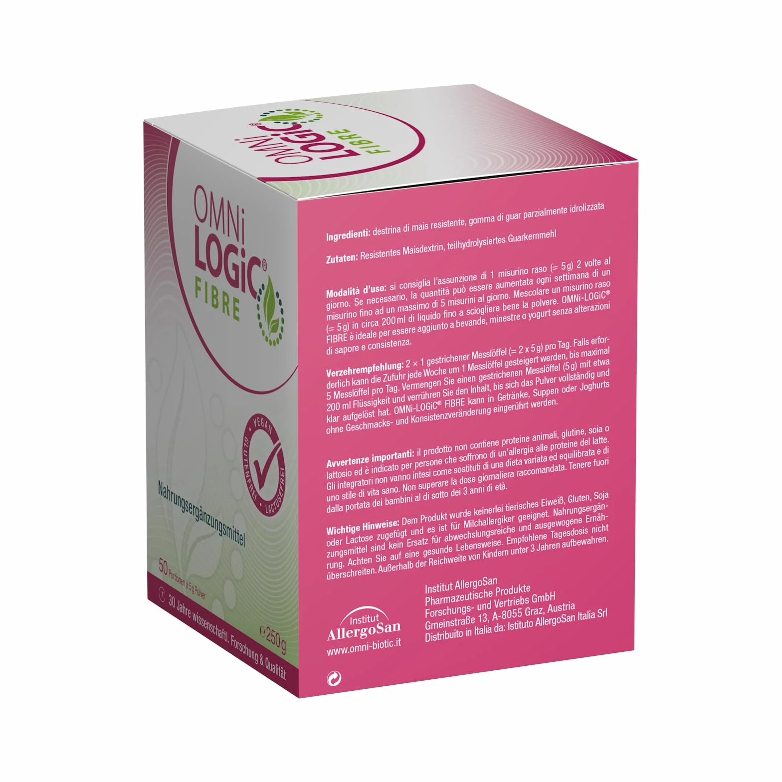OMNi LOGiC FIBRE Fonta Naturale di Fibre Polvere Vegano 250g