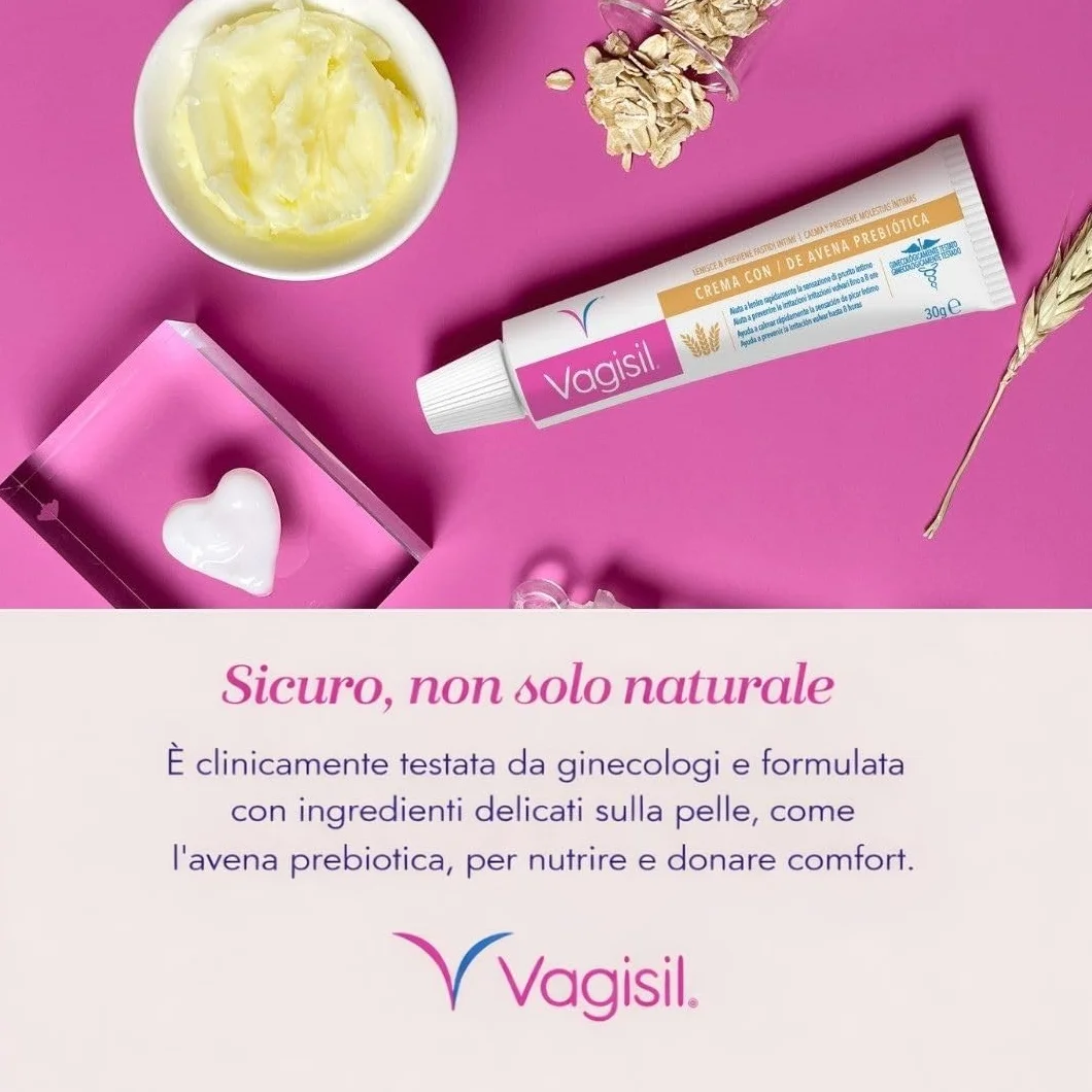 Vagisil Crema Intima Donna Naturale Idratante Lenitiva 30 g