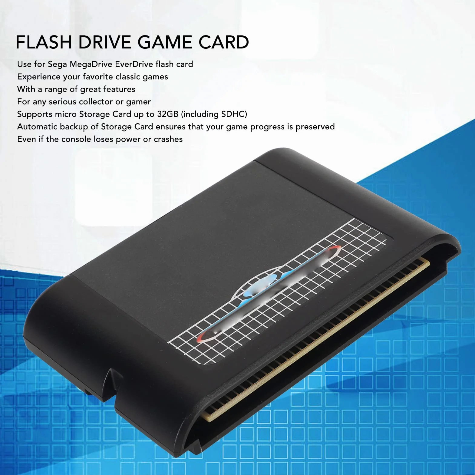 Cartuccia Flash Genesis MegaDrive Plug and Play 32GB Supporto Micro Storage