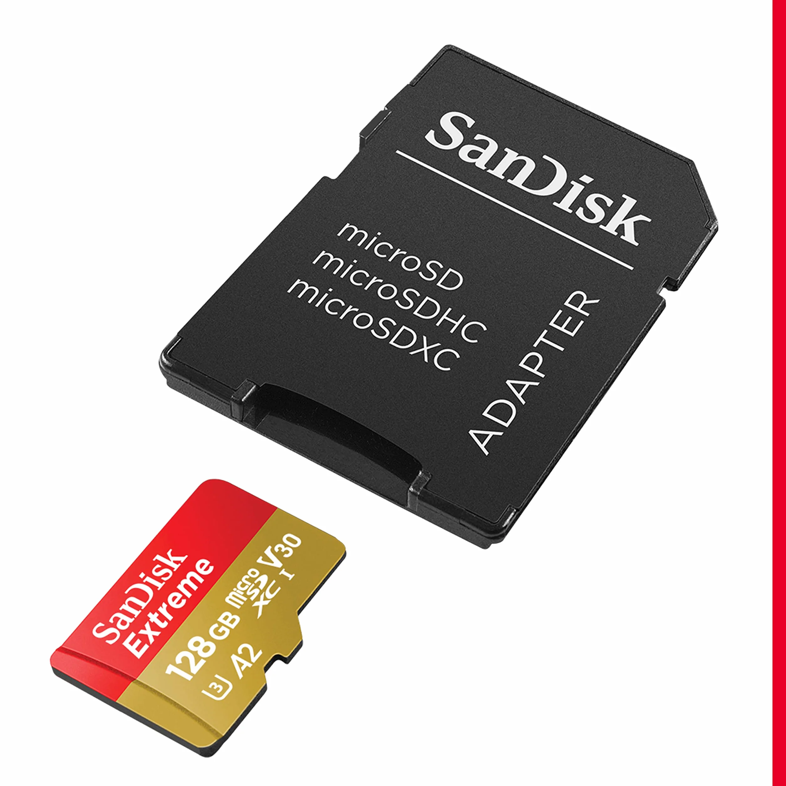 SanDisk Extreme 128GB microSDXC scheda + adattatore SD A2 UHS-I Class 10 U3 V30 190 MB/s