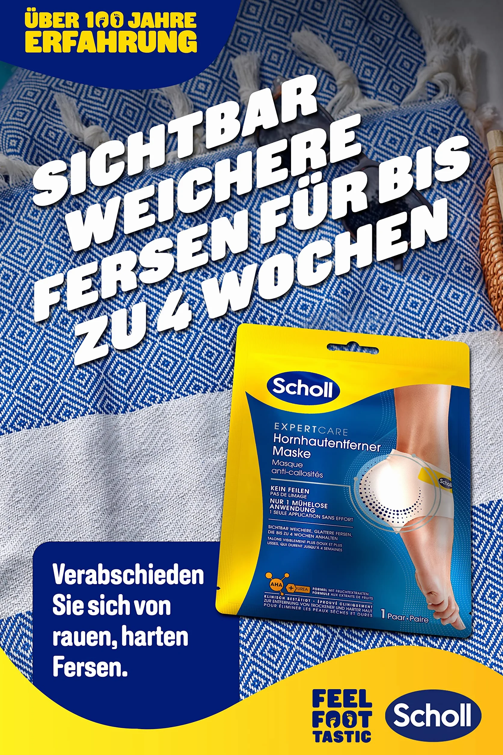 Scholl Maschera per rimozione dei calli – calzini per piedi morbidi