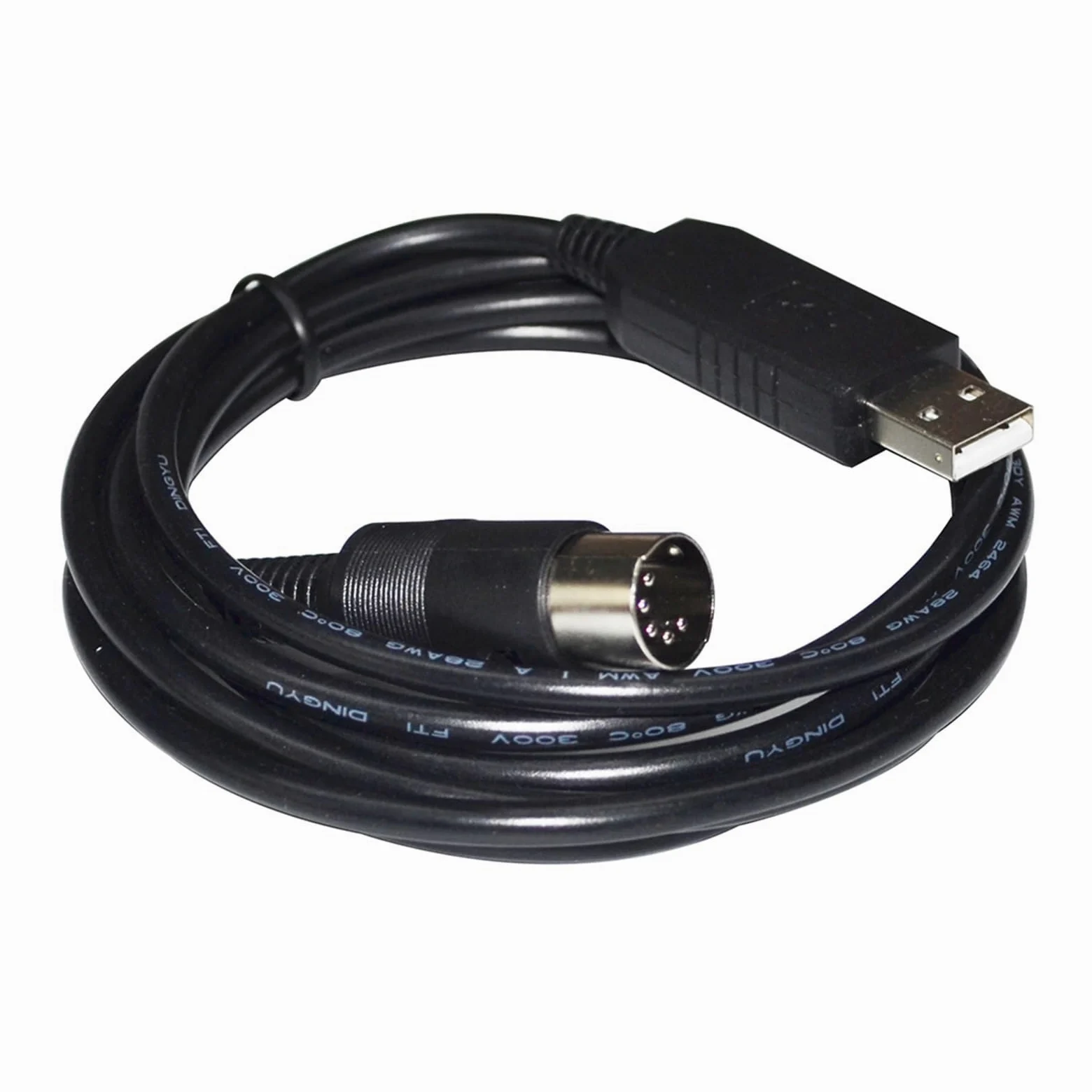FT232RL, cavo di comunicazione seriale RS232 da USB a DIN 5 pin maschio, adatto per bilancia elettronica (3 m, chip FT231XS)
