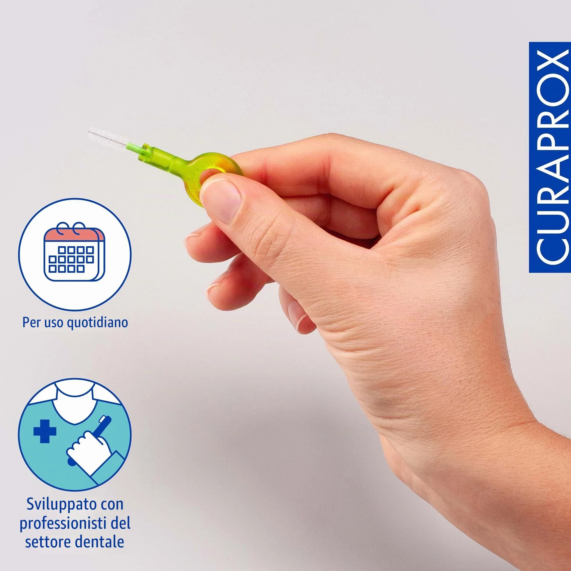 Curaprox CPS 011 Prime-ISO Ricariche Spazzolino Interdentale Dimensione 3 Verde 8-Pack