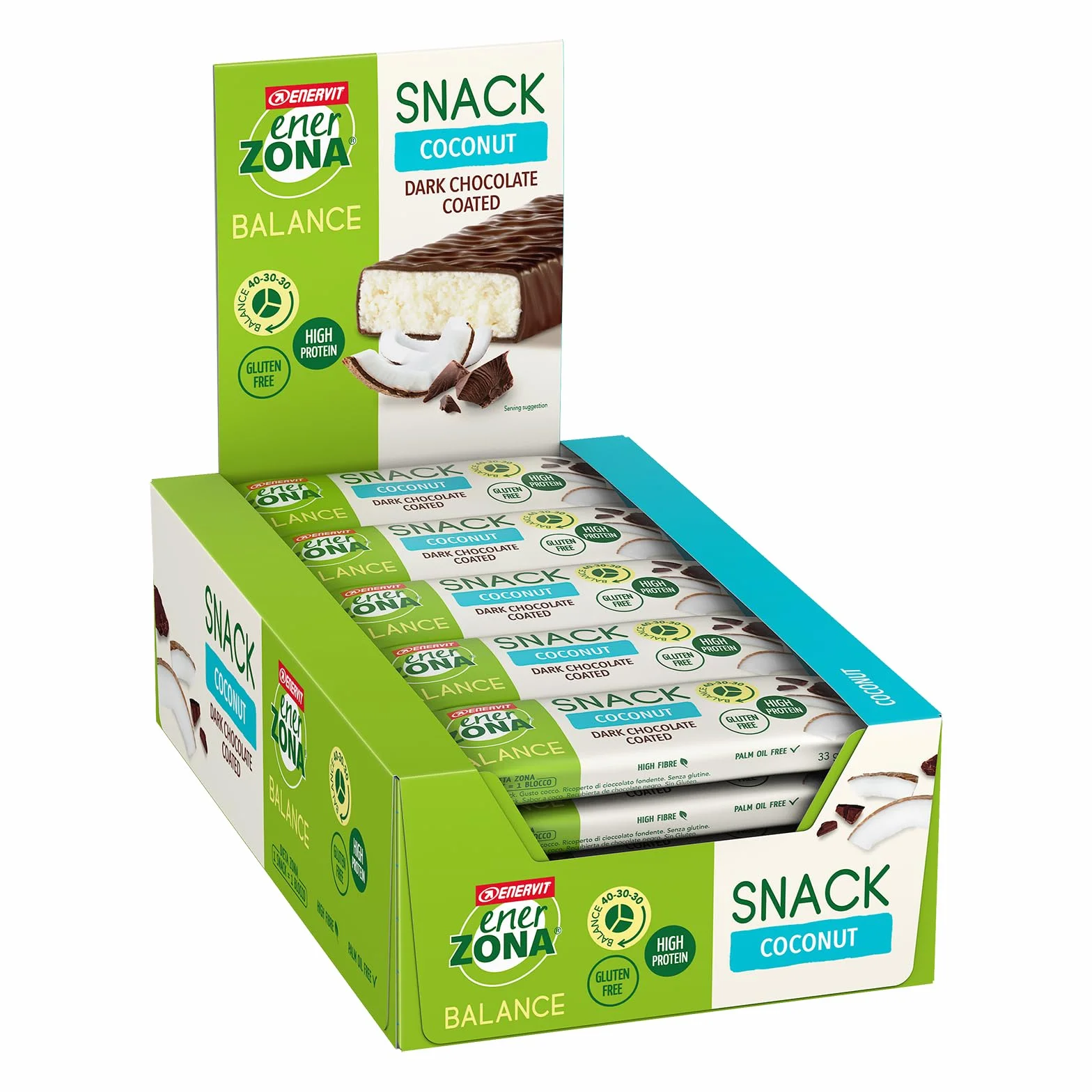 ENERZONA SNACK 40-30-30 COCCO 30 barrette 27g