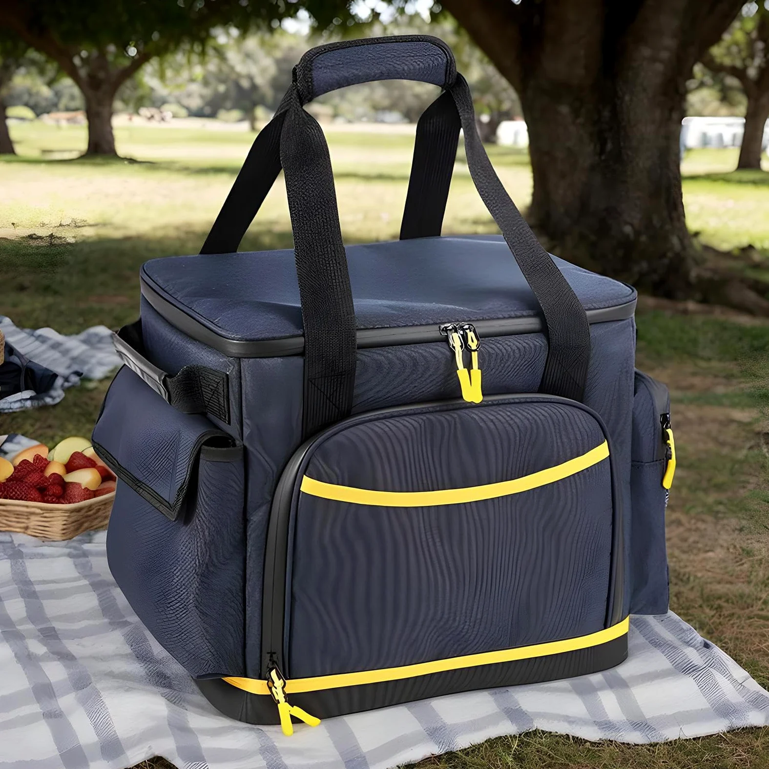 Organizer Cavi Di Ricarica Da Viaggio Tessuto oxford antistatico antiurto | Custodia Impermeabile Per Cavi Di Ricarica Tasche multiple organizer contenitore porta custodia da campeggio outdoor
