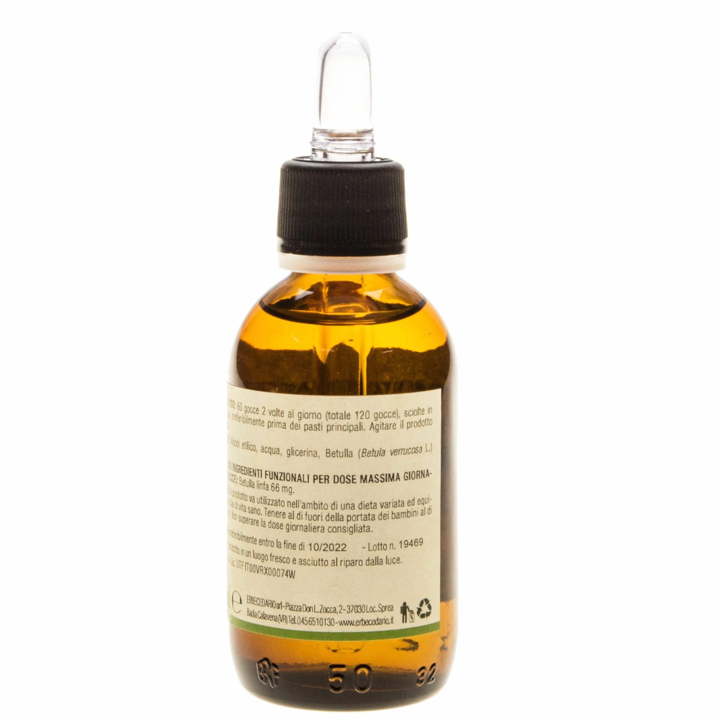 Linfa di betulla gemmoderivato drenante forte 50ml Made in Italy