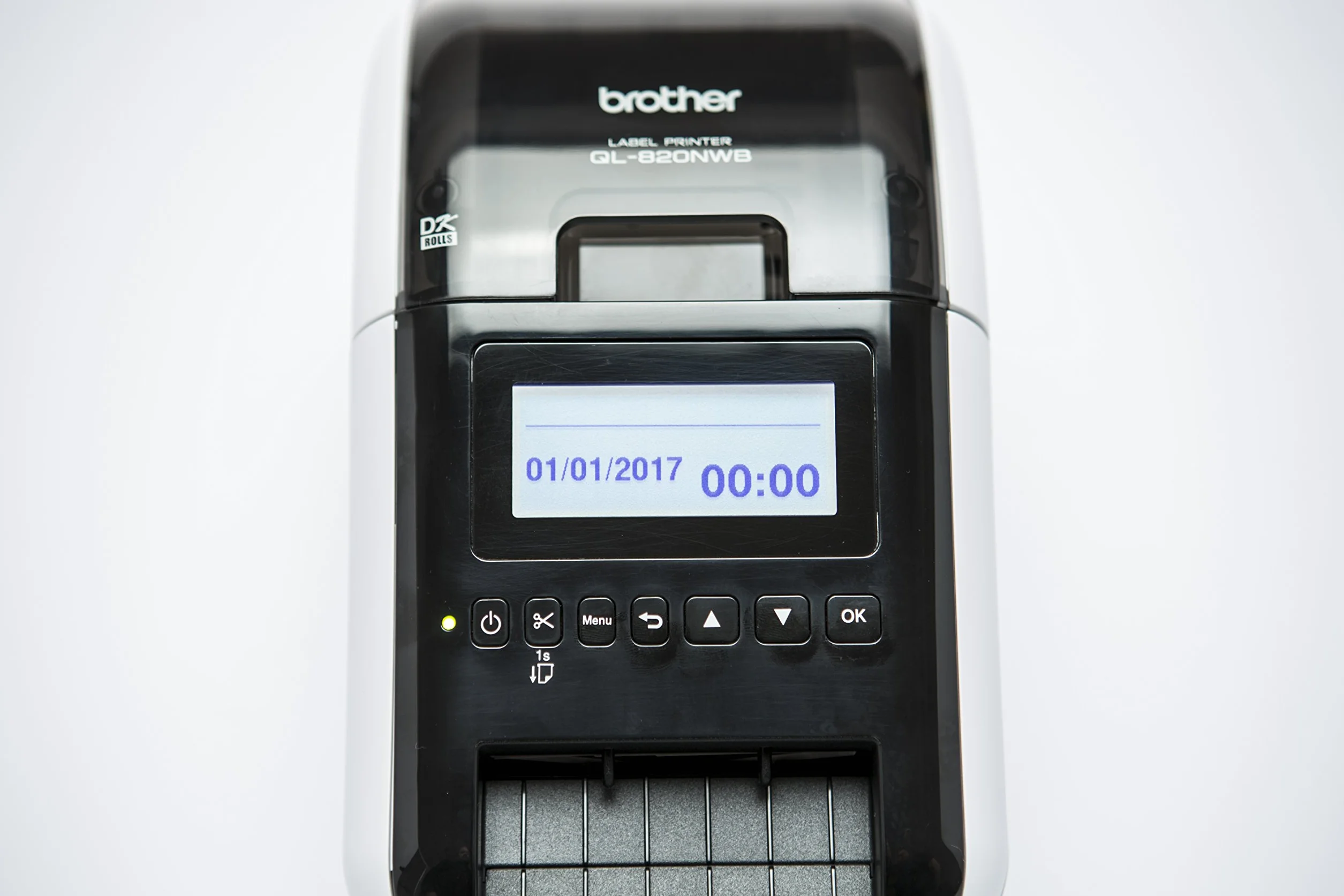 Brother QL-820NWB Stampante di Etichette, Wi-Fi, Bluetooth 2.1, USB 2.0, Schermo LCD, Cutter Automatico, Stampa a Nero e Rosso [Provenienza Regno Unito]