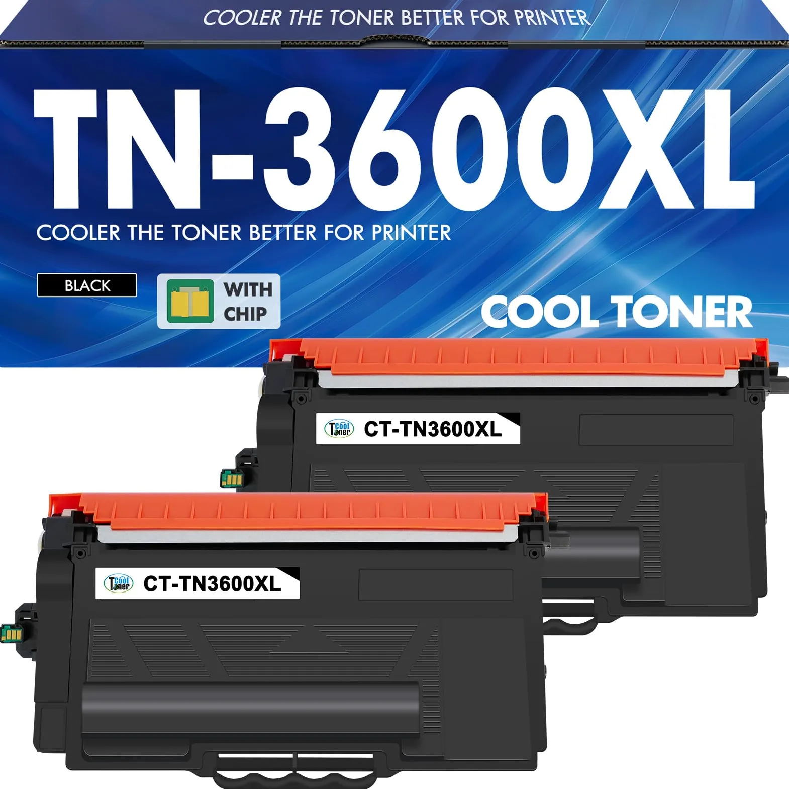TN-3600XL TN-3600 TN3600XL TN3600 HL-L5210DN Toner Con Chip 2-Pack | Compatibile per Brother TN3600XL MFC-L5710DW MFC-L5710DN MFC-L6710DW HL-L6210DW DCP-L5510DW MFC-L6910DN HL-L5210DW HL-L5215DN