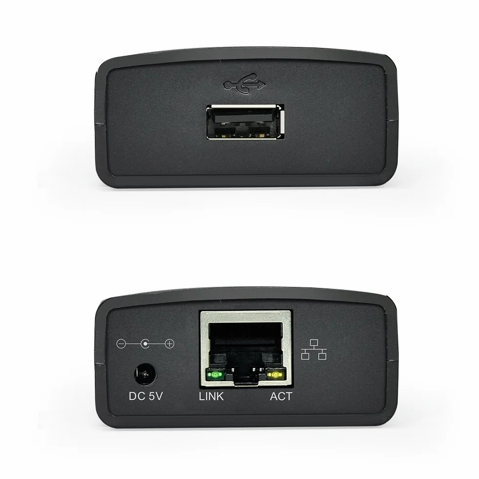 WAVLINK Server di stampa 10/100Mbps Ethernet a USB 2.0 Network LPR Print Server per Windows