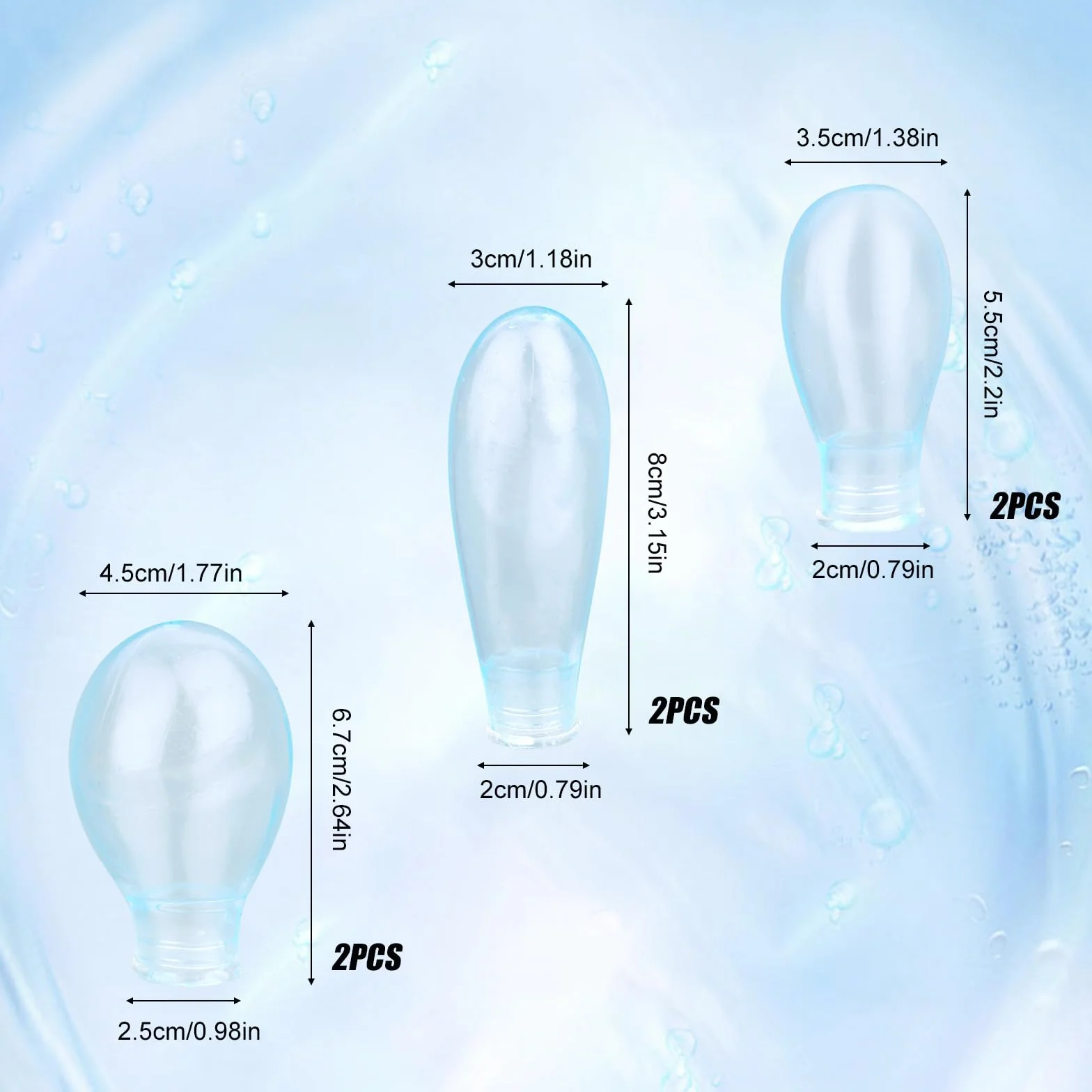 Protezioni Impermeabili per Dita Dei Piedi in Silicone Riutilizzabili (Grande, Medio, Piccolo)