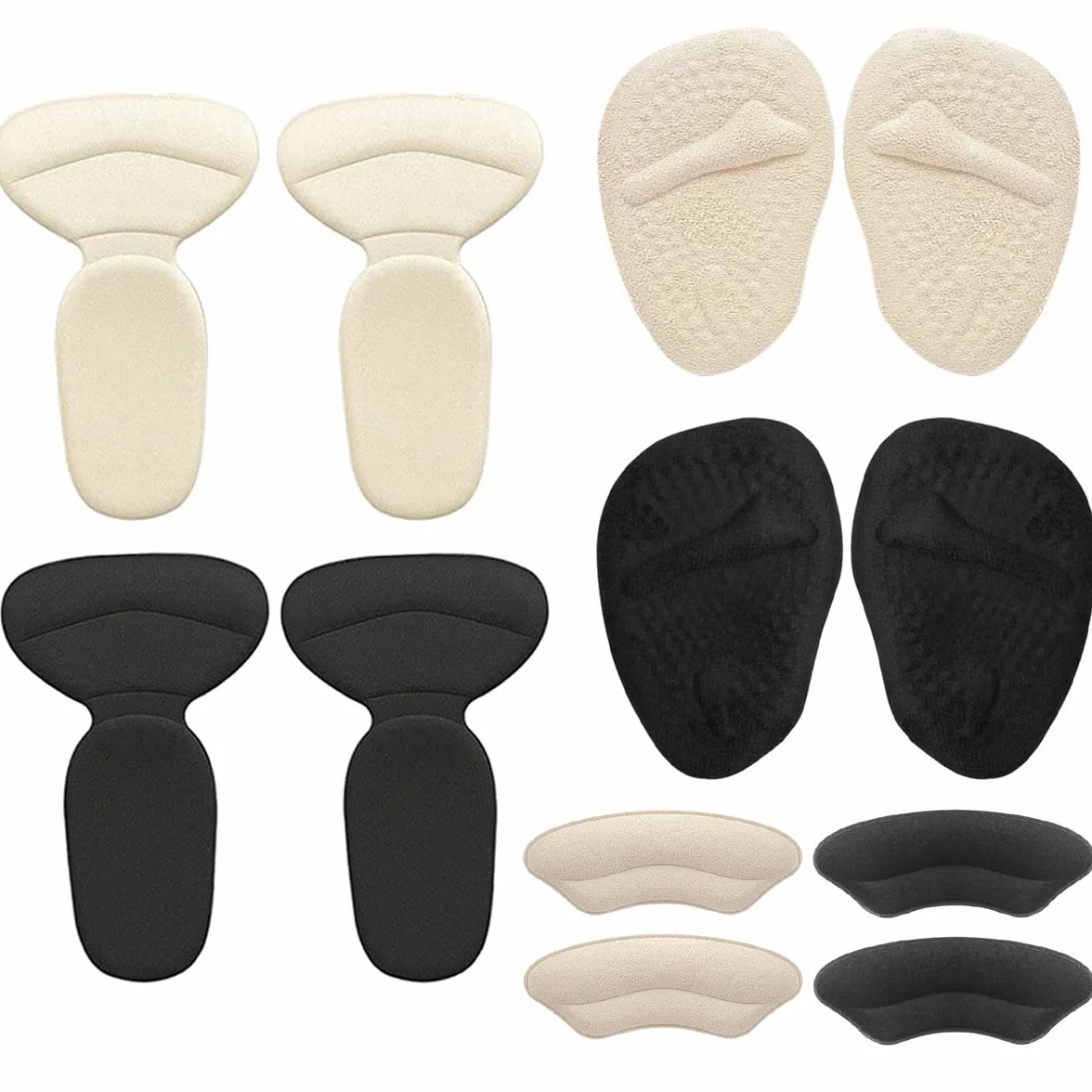 6 Par Cuscinetti per Tacchi Alti Inserti Scarpa Metatarsale Tallone Aderente Protezione Pad
