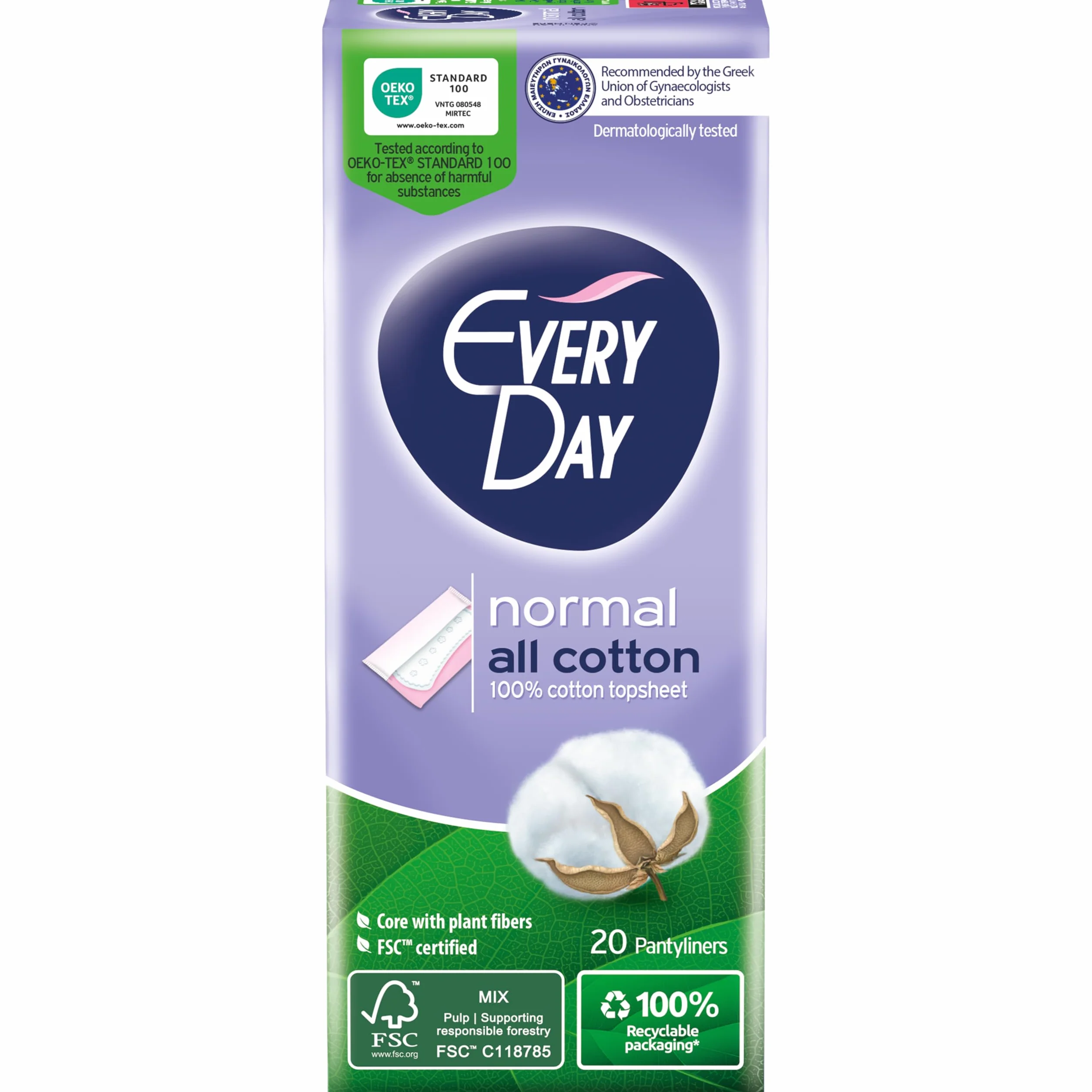EveryDay All Cotton Salvaslip Normal 100% Cotone 20 Unità