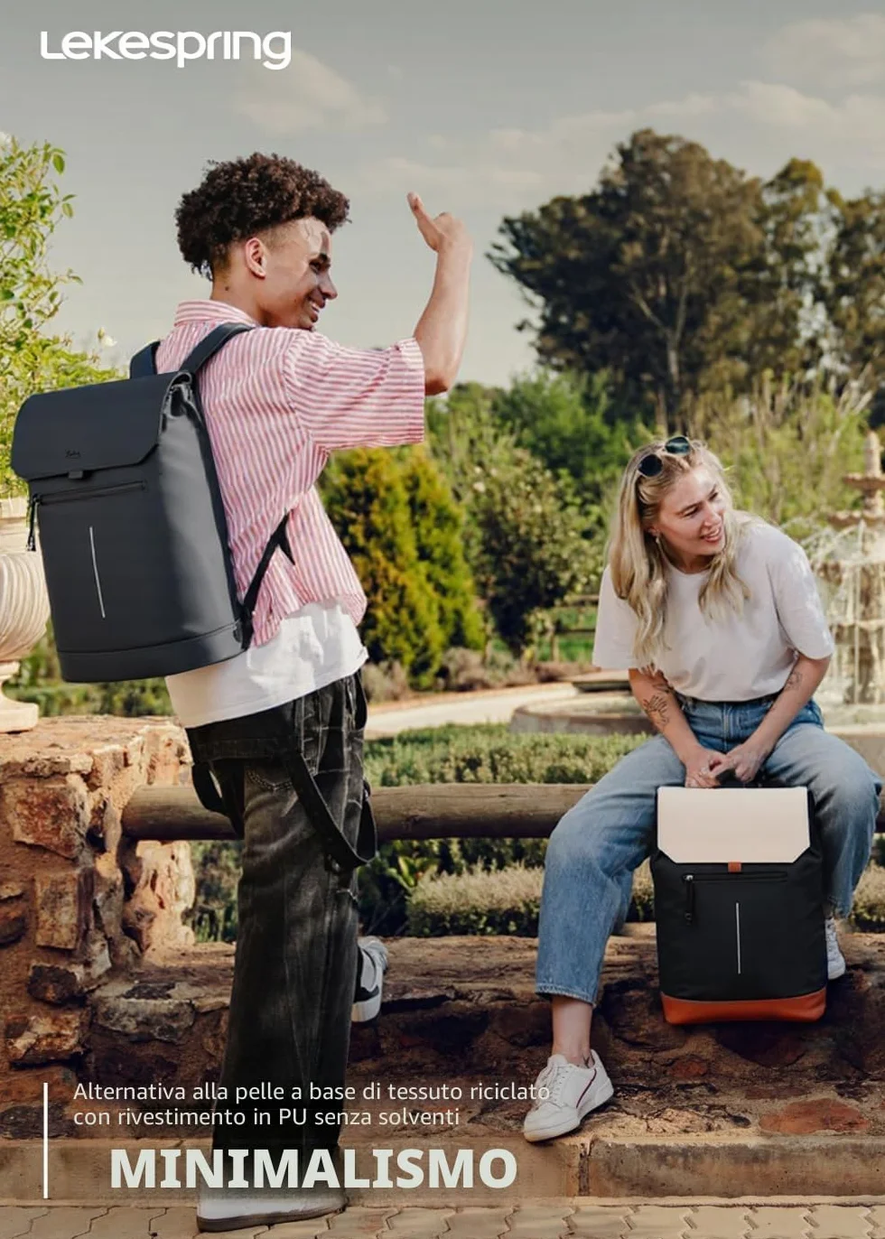 Zaino Porta PC Donna 15.6 Pollici – Elegante Zaino Università e Lavoro Donna,Impermeabile per Laptop con Design Moderno, Ideale per Viaggi, Ufficio e Scuola