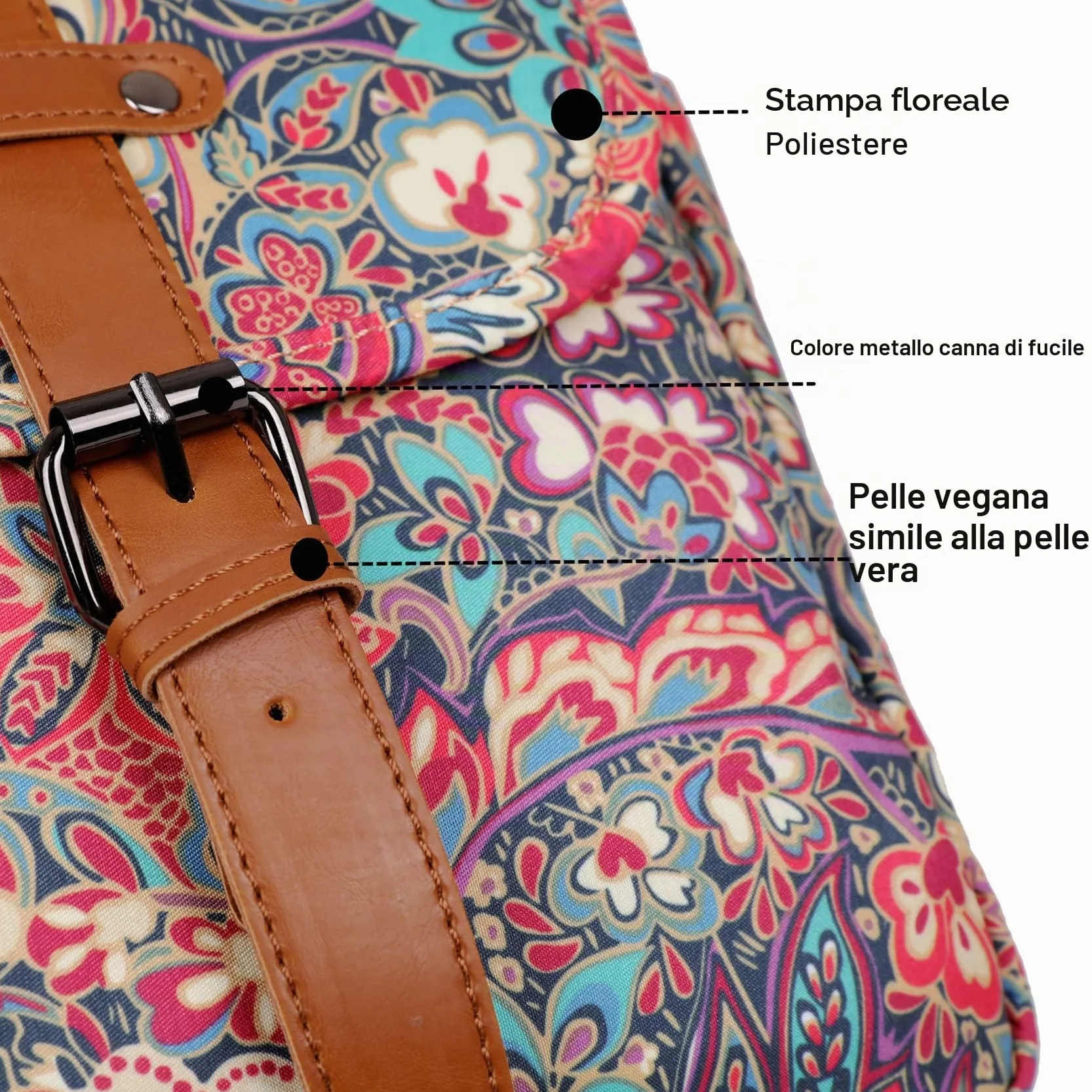 Borsa a tracolla da donna stampa computer portatile borsa 15,6 pollici valigetta Satchel borsa a tracolla Bookbag YL-01