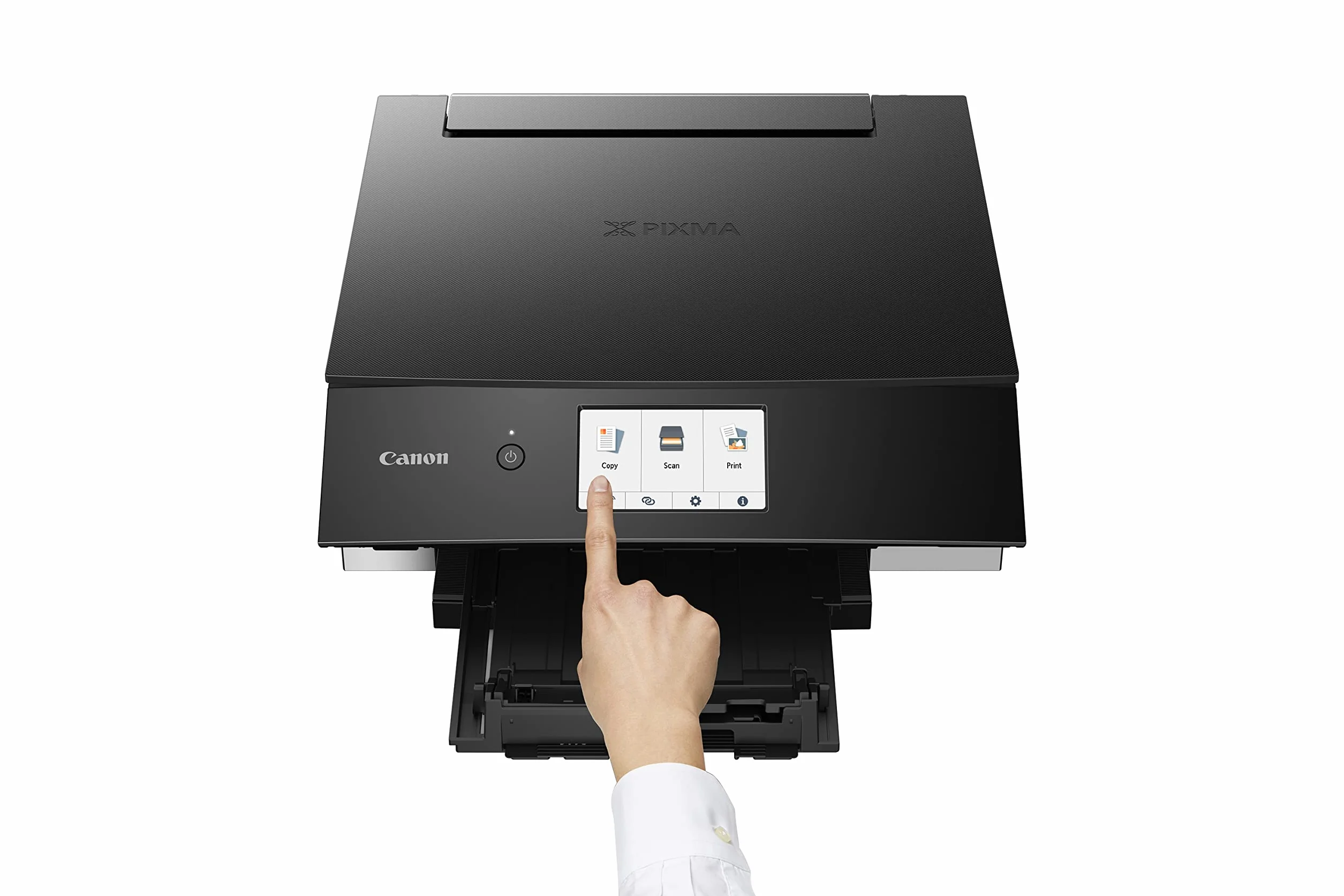 Canon Pixma Ts8350A Stampante Fotografica Inkjet Multifunzione 3-1 Wireless Con 6 Cartucce, Nera