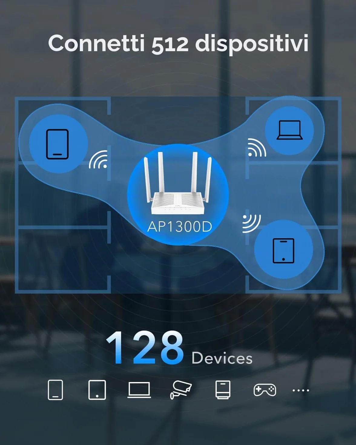Cudy AC1200 Gigabit WiFi access point Soluzione aziendale con supporto a rete, roaming senza cuciture, MU-MIMO, PoE o alimentazione CC
