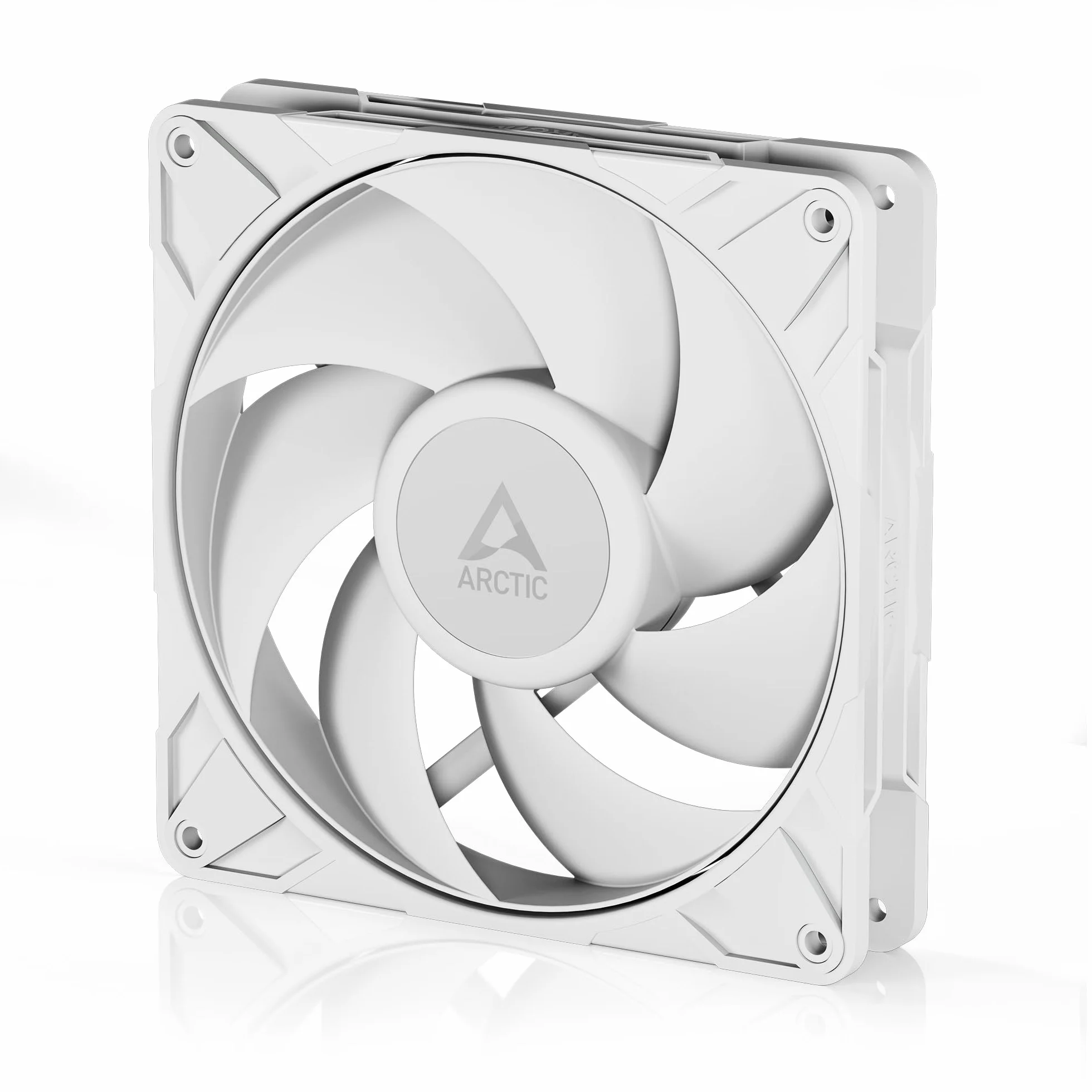 ARCTIC P14 Pro PST (White) - Ventola Potente Premium, Ventola PWM da 140 mm con Sdoppiatore per Cavi a Y, 400-2500 rpm, 0 rpm <5% PWM, Cuscinetto Idrodinamico, a 4 Pin - Bianco