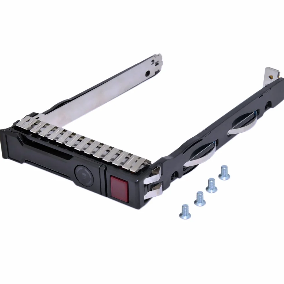 RGBS 2,5" SFF SAS SATA HDD Tray Caddy for HP Proliant 651687-001 651699-001 G8 G9 ML350P Gen8 GEN9 ML350 DL360E DL360P DL320e DL380E DL380P DL160 SL270S 230 Series con 4 viti di montaggio