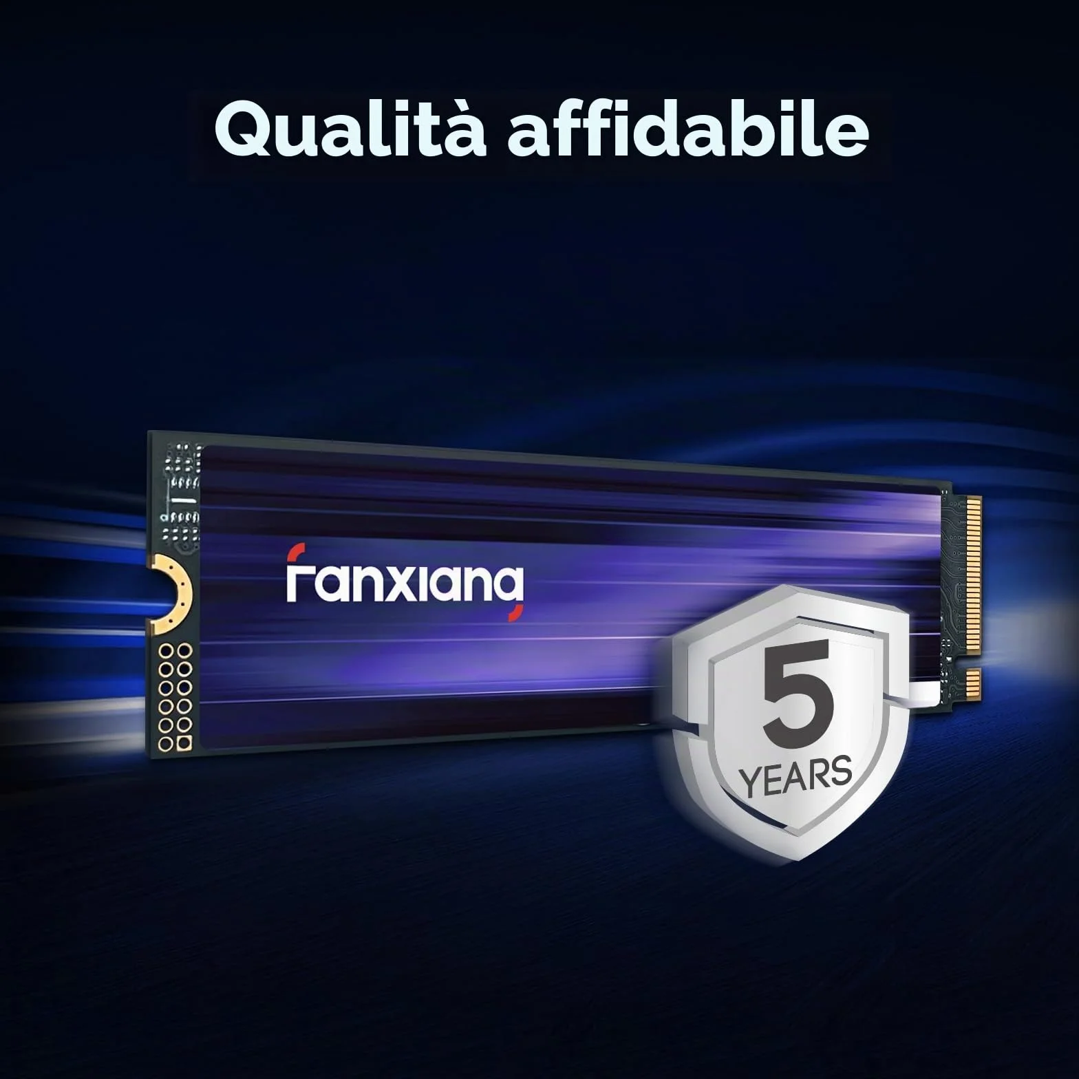 fanxiang SSD 1TB NVMe 1.4 PCIe Gen4x4 SSD M.2 2280 Interno - Lettura Fino a 7300 MB/s, Unità a Stato Solido Interne Compatibile con PS5 PC Desktop Laptop S880