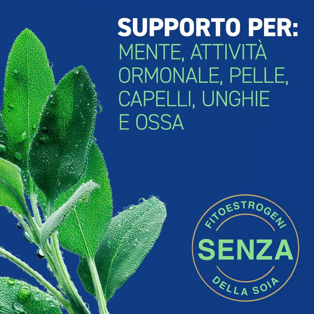 Ymea 8 in 1 Integratore Alimentare Menopausa, 60 Compresse, Supporta Metabolismo e Salute Ossa