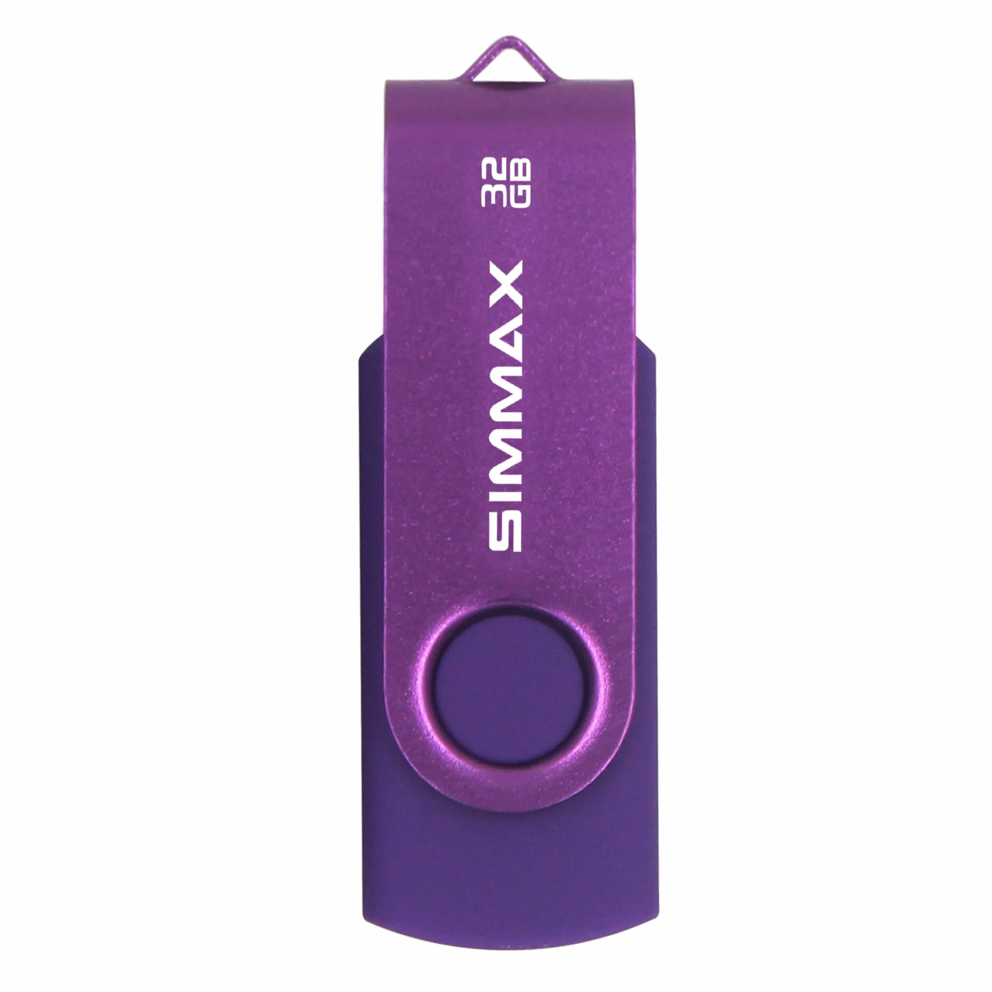 SIMMAX Chiavetta USB 32GB Pen Drive Girevole USB 2.0 Unità Memoria Flash Viola