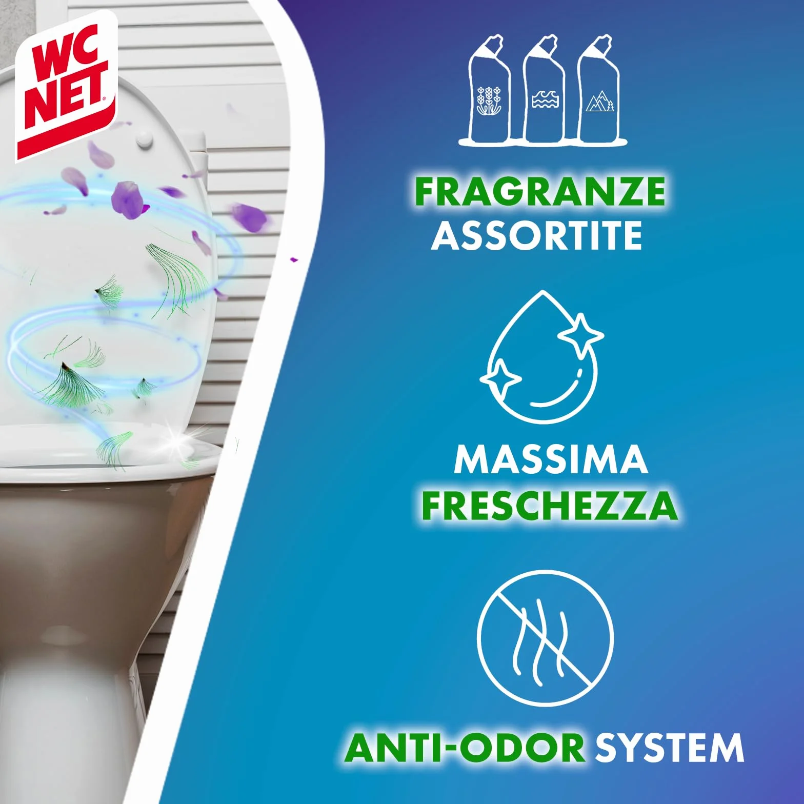 Wc Net Profumoso Gel Anticalcare Igienizzante WC Tripacco 3x700 ml