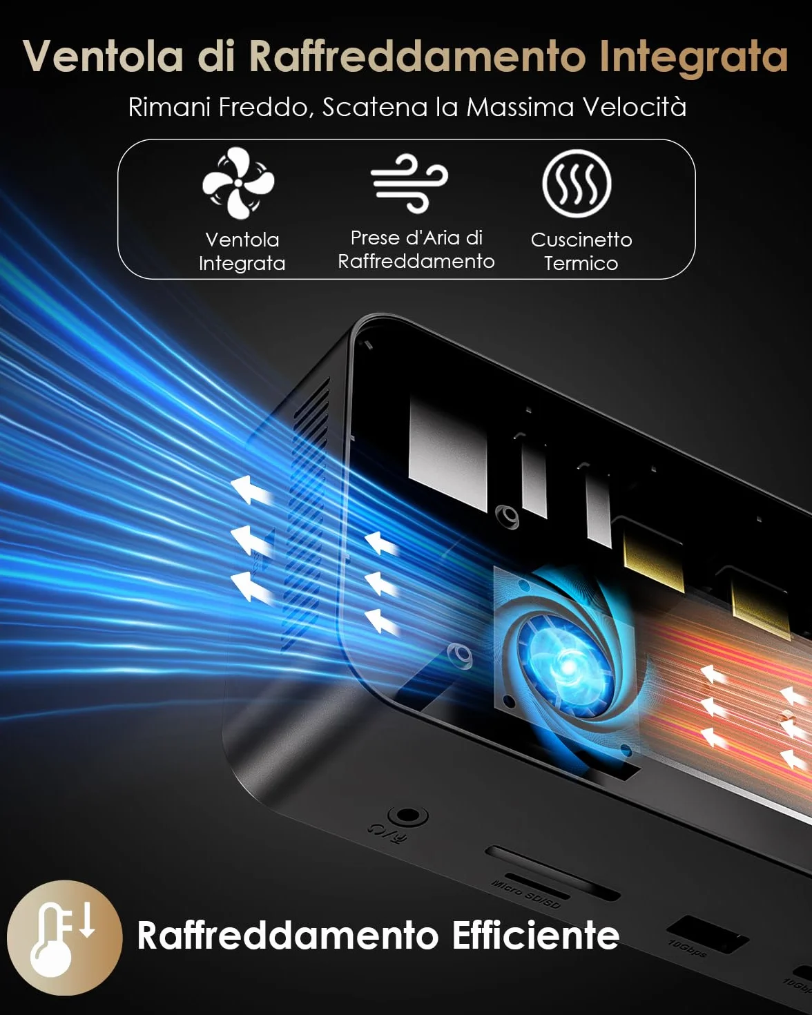 WAVLINK 12 in 1 Docking Station 3 Monitor per Windows e Mac OS, con 8K a 30 Hz HDMI/DP,con Alloggiamento SSD M.2 PCIe/SATA, Supporto Power Delivery da 100 W, USB-C/A, SD/TF, Gigabit