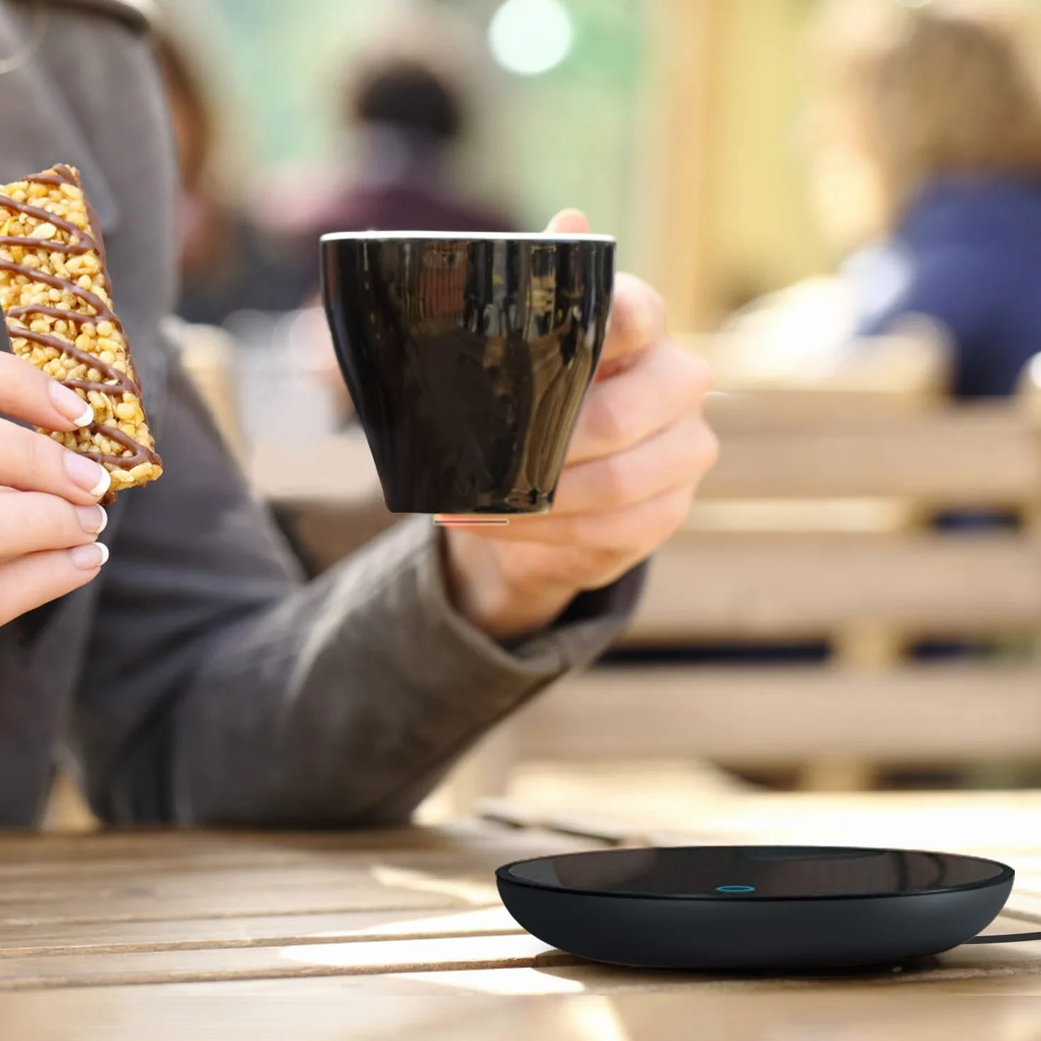 Scaldatazze Elettrico Professionale | Scalda Caffè con Timer | Piastra Riscaldante per Caffè Tè Latte | Scalda Bevande da Ufficio | Scaldino Tazza