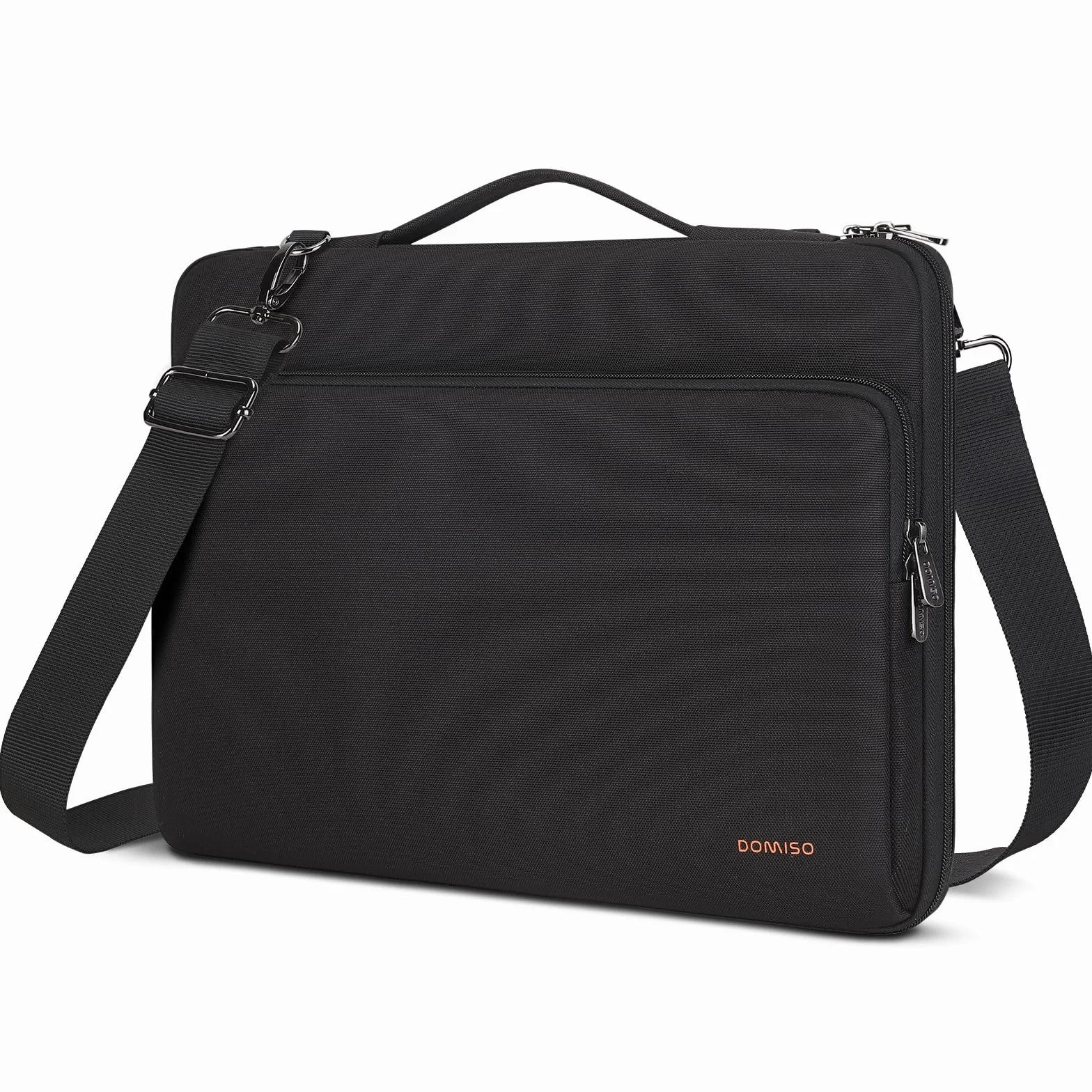 DOMISO 15.6 pollici Custodia Borsa Impermeabile Notebook Portatile Borsa Sleeve Custodia PC Portatile Compatibile con 15.6" HP 15/Lenovo IdeaPad S510/ThinkPad E575/Dell Alienware 15/XPS 15,Nero