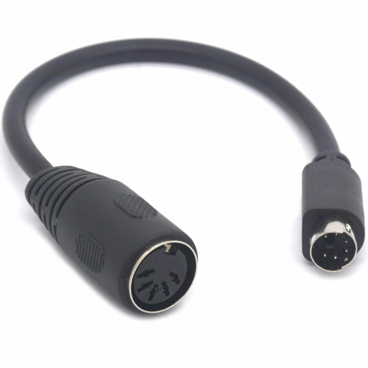Adattatore per tastiera PS/2 a AT da 6 pin mini DIN maschio a 5 pin MIDI femmina, 5 femmina a 6 maschio
