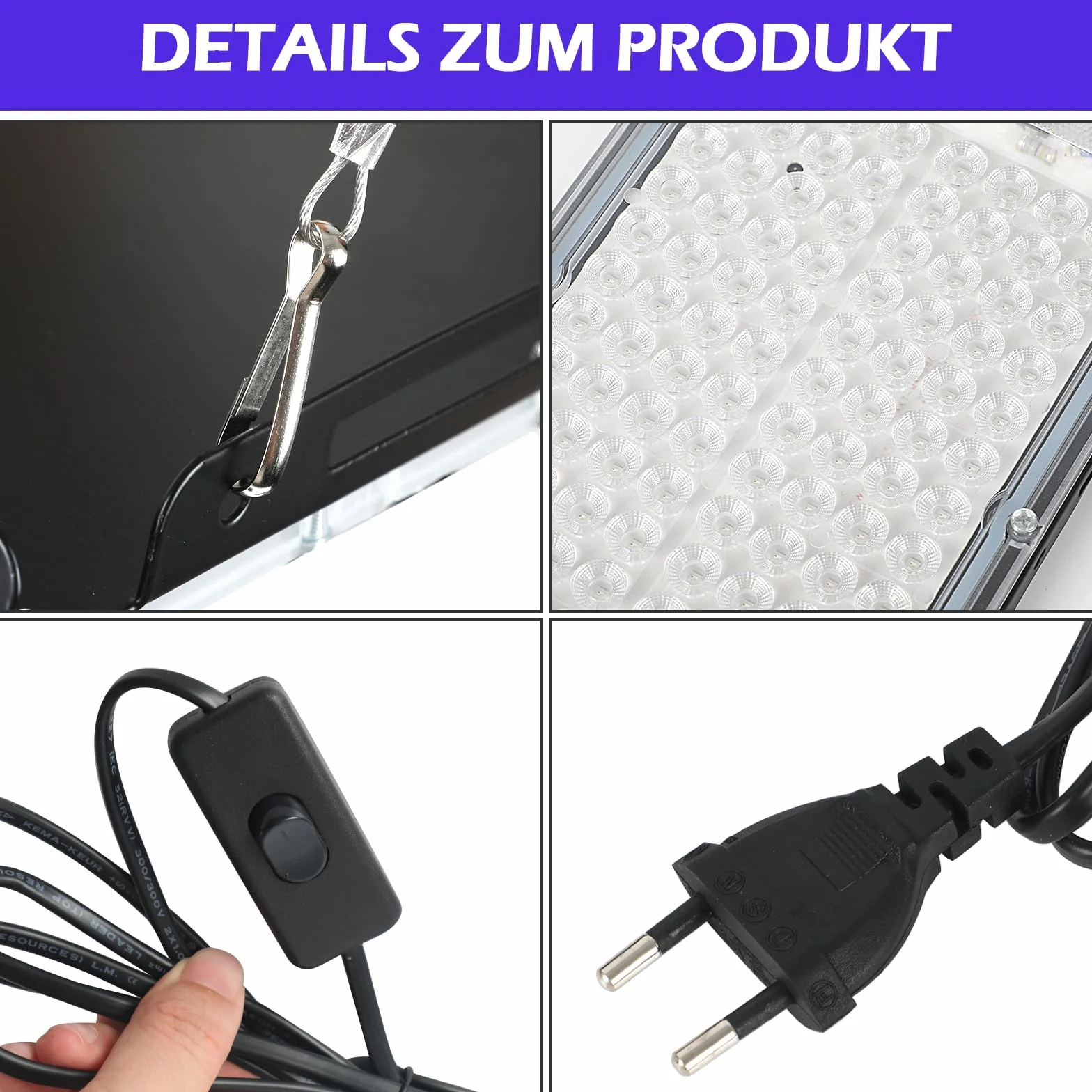 Solarium per la casa 30 W lampada abbronzante portatile 90 LED viso corpo