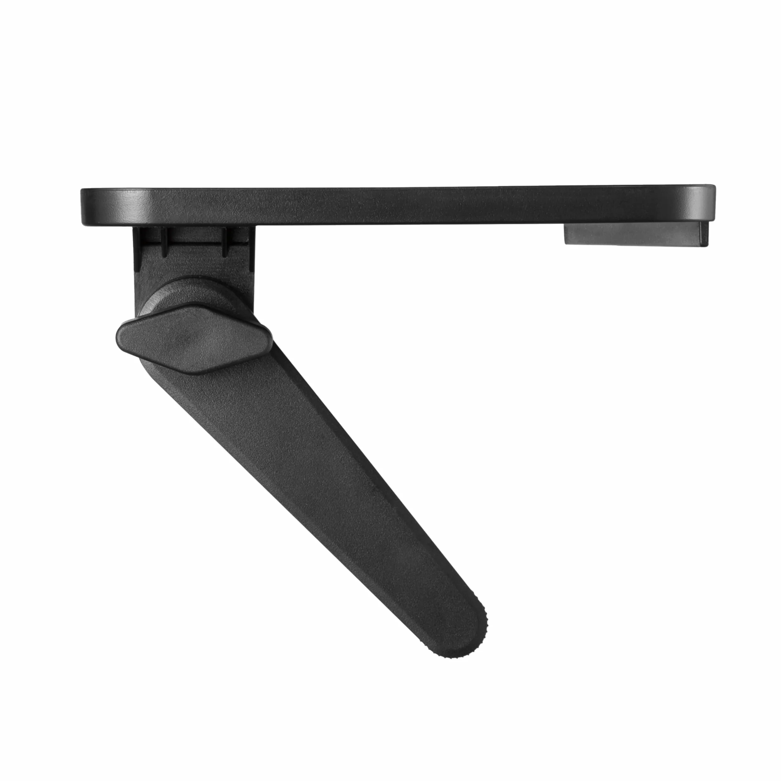 METRONIC 451074 - Scaffale per TV con supporto per schermo, monitor, decoder tablet, vassoio superiore per supporti multimediali, altoparlanti - semplice installazione - nero