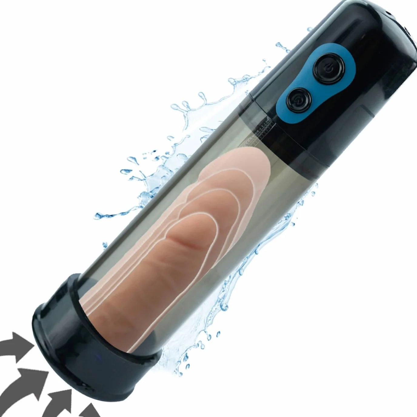 Pompa per il Pene Elettrica 28cm FOPS P02-8 Ingrandimento Erezione Giocattolo Erotico